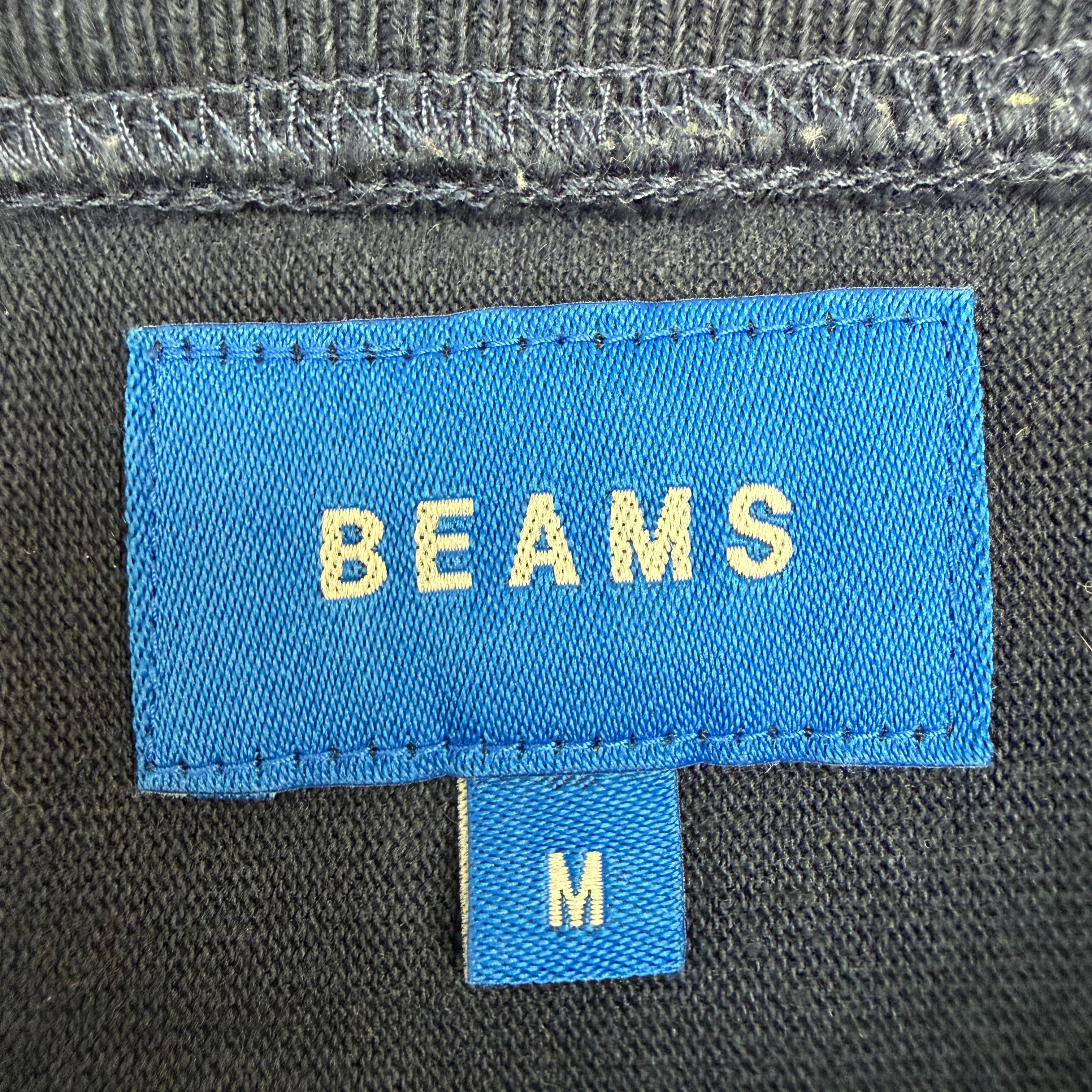 Beams Denim Football Tee Navy