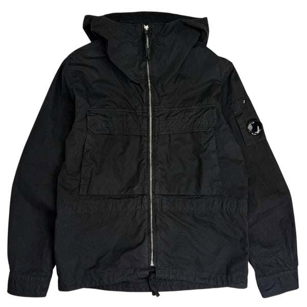 C.P. Company Micro-Reps Hooded Lens Overshirt Black