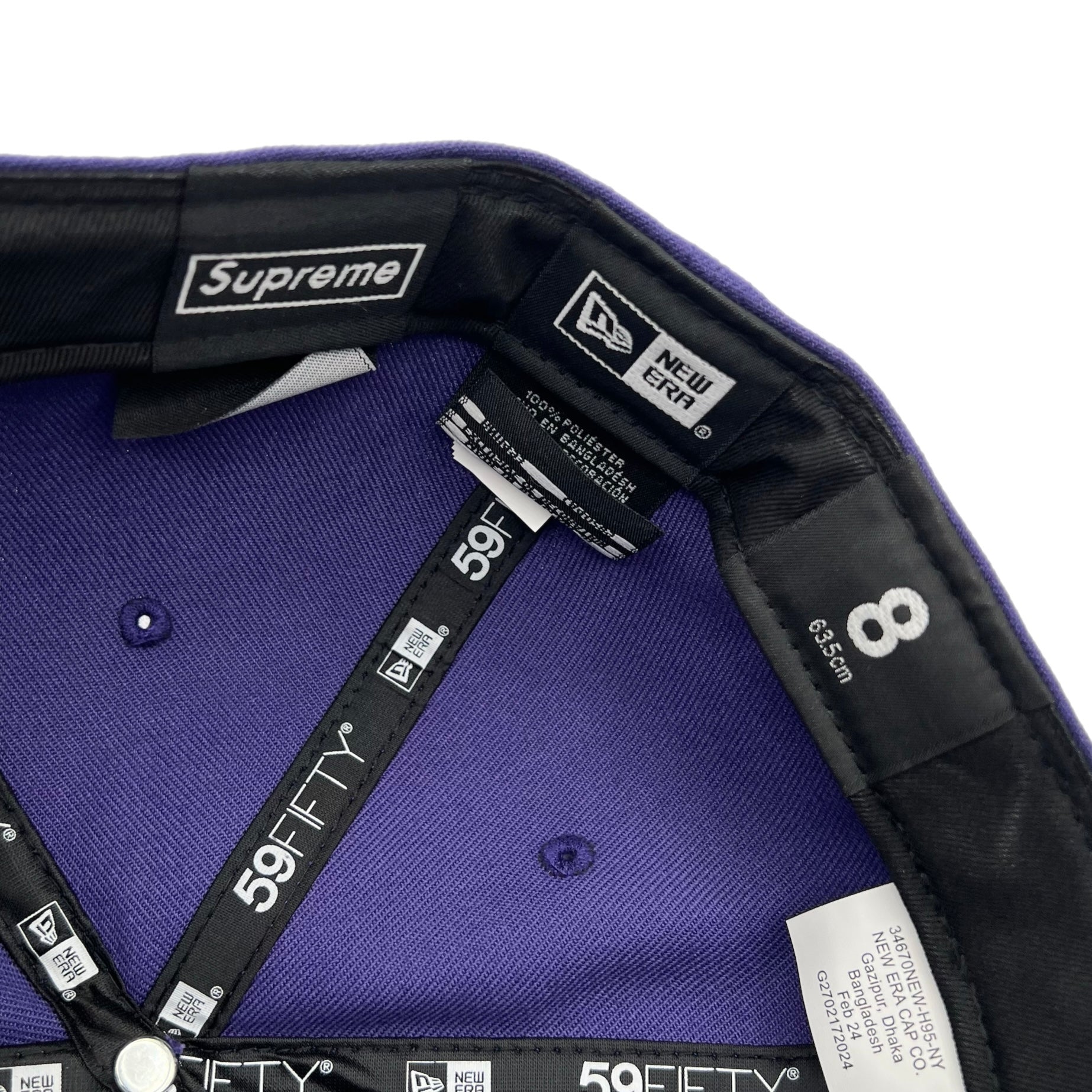 Supreme x Futura Dark Purple New Era Fitted Hat