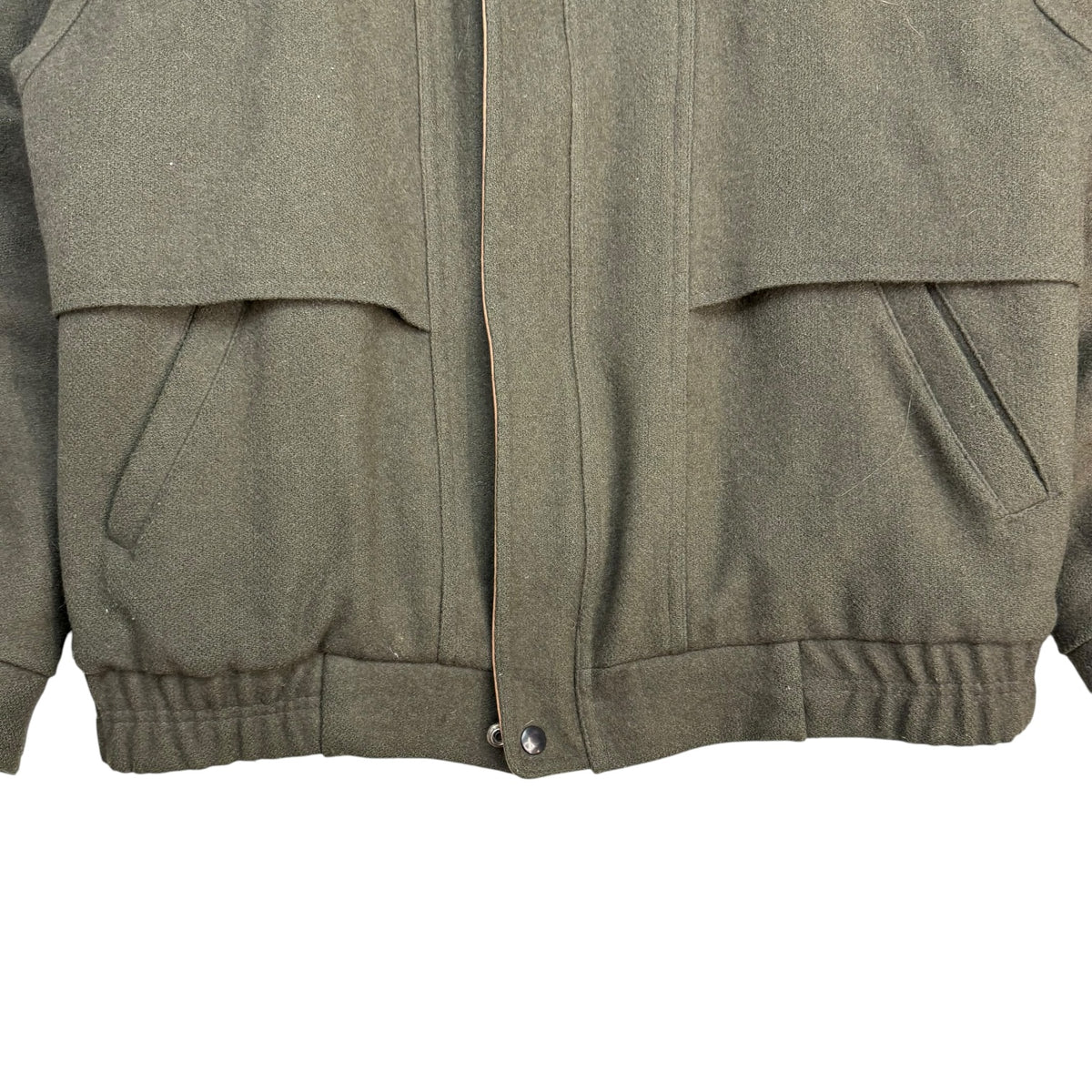 Vintage London Fog Wool Bomber Jacket Green