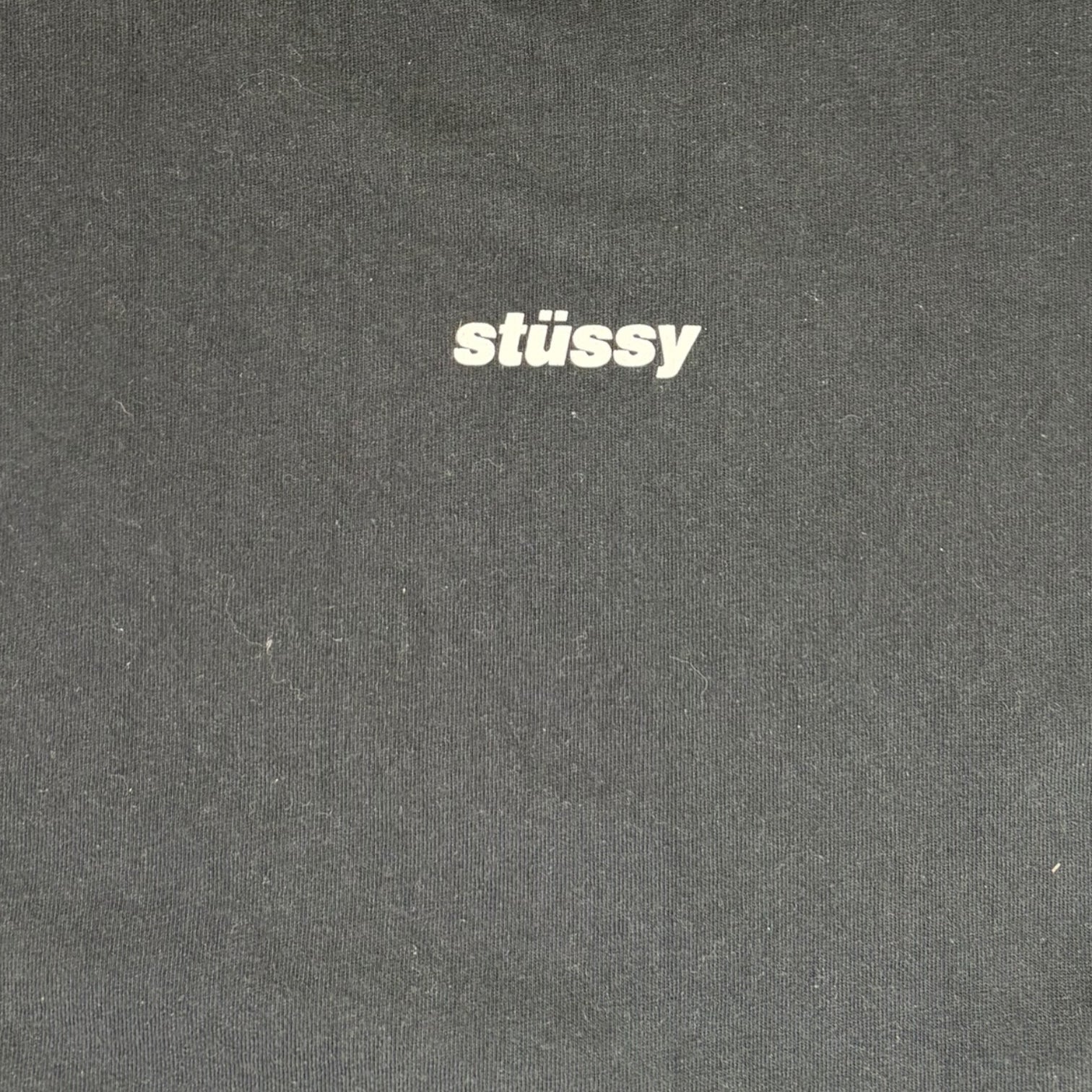 Stussy Wave Cotton Crew T-Shirt Black