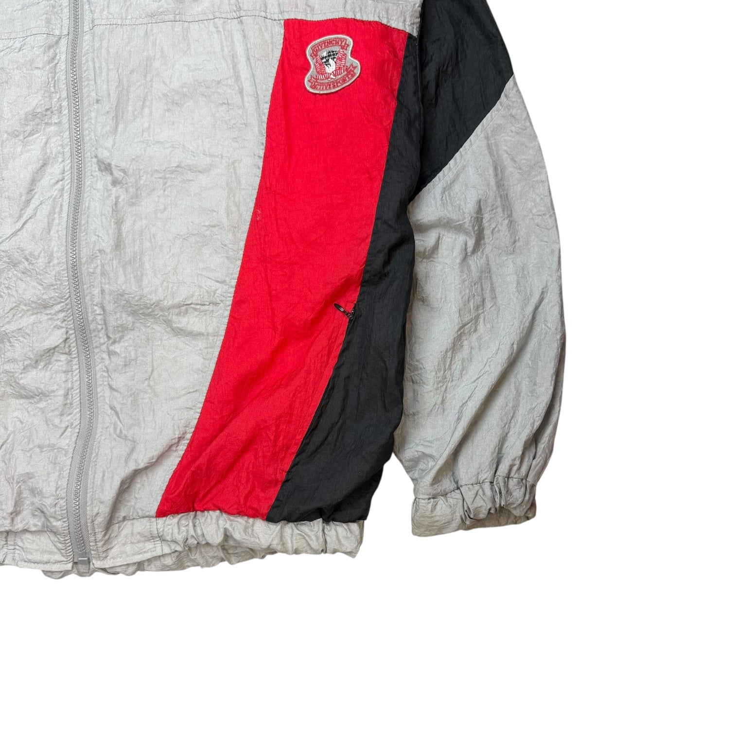 Vintage Givenchy Active Sports Track Jacket Red/Grey
