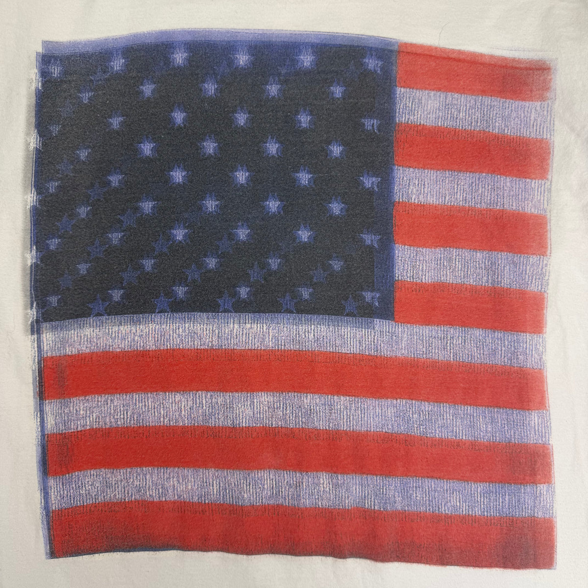 2011 Kanye West Jay-Z "Watch the Throne" Tour Flag Tee White