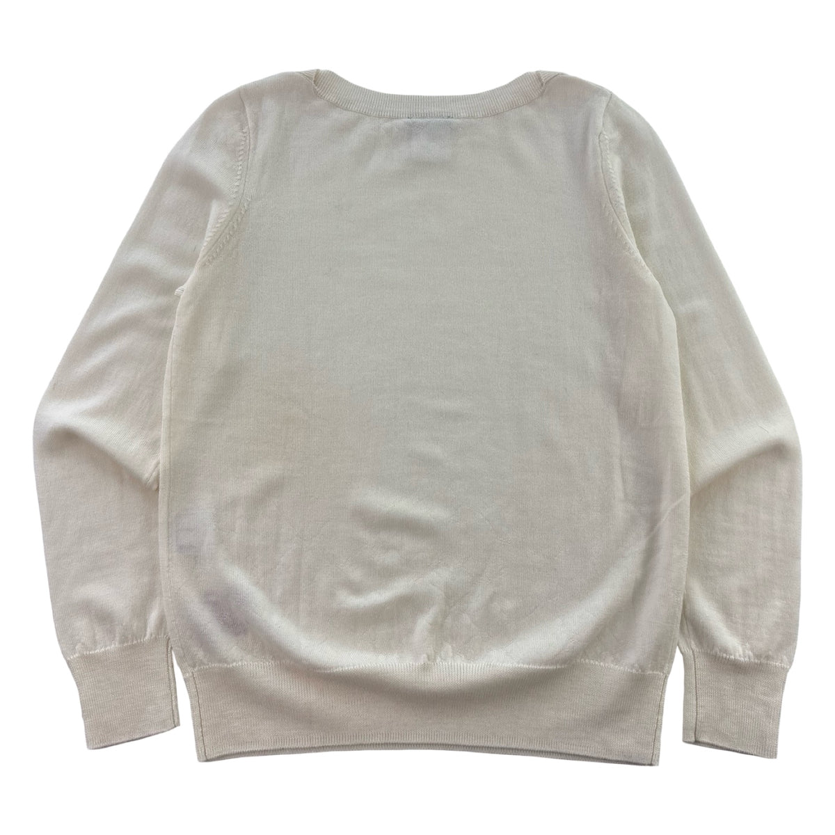 (W) Chanel Uniform La Pausa Cashmere Knit Creme