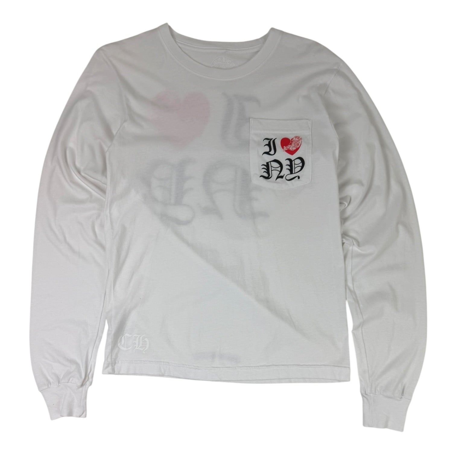 Chrome Hearts NYC Long Sleeve Shirt White