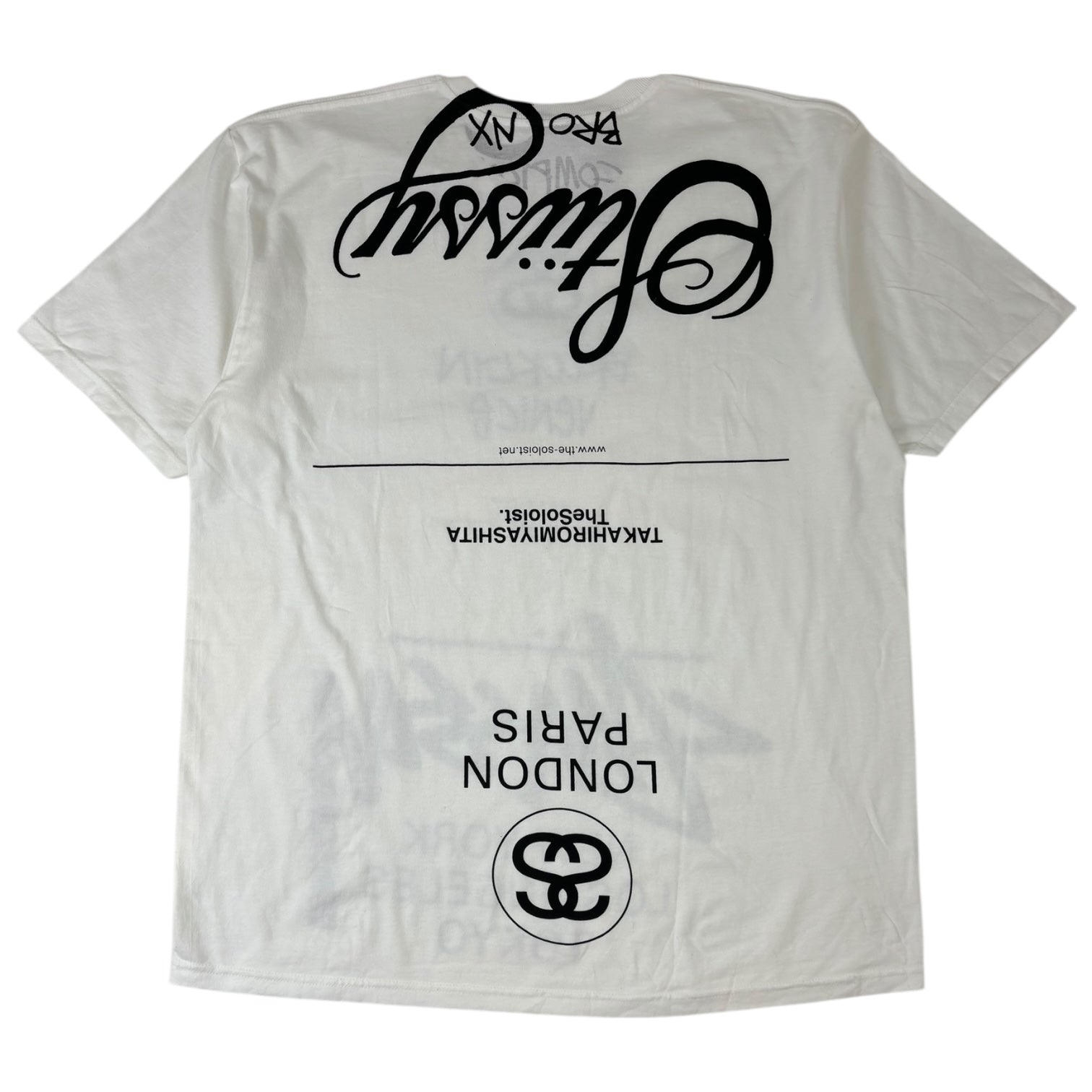 Stussy x Takahiro Miyashita The Soloist World Tour Collection T-Shirt White