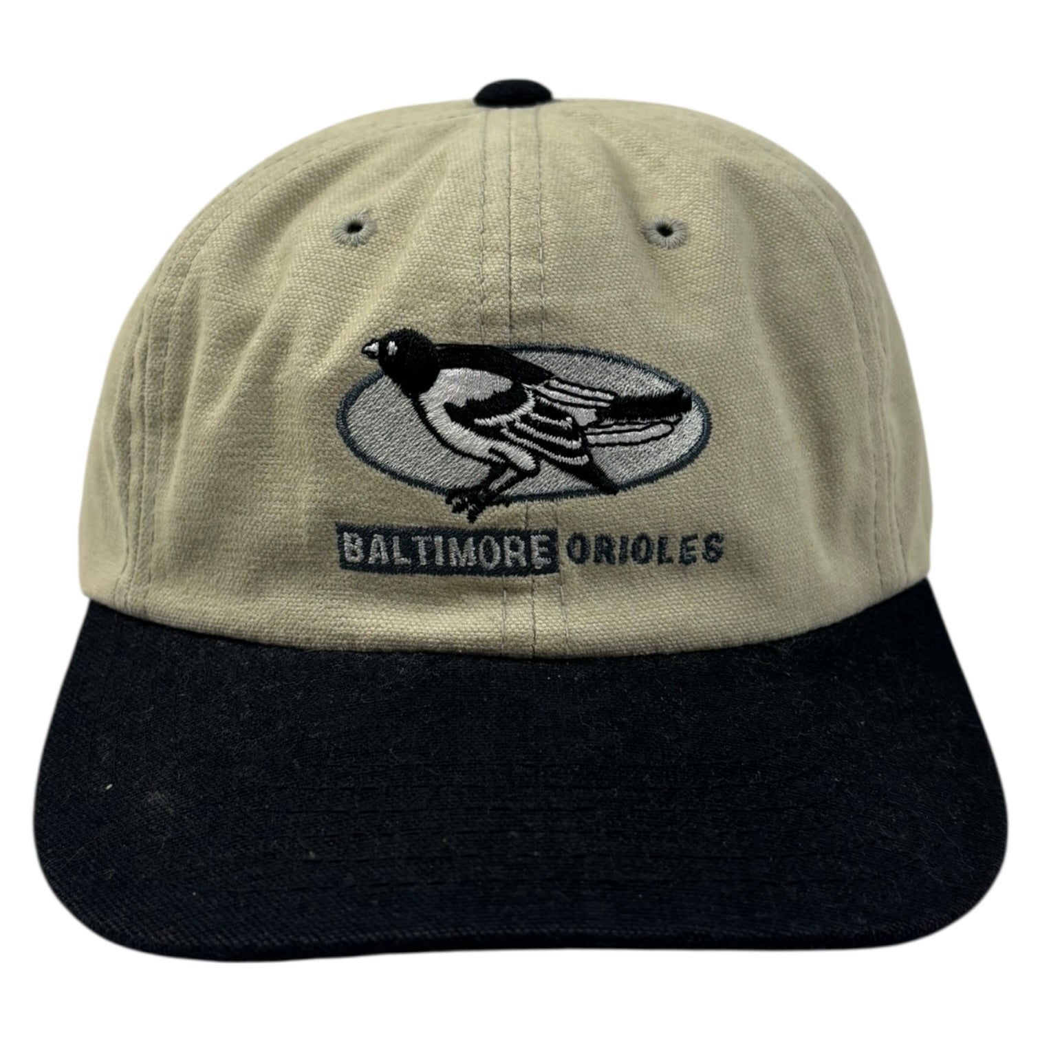 Vintage MLB Baltimore Orioles Hat Beige