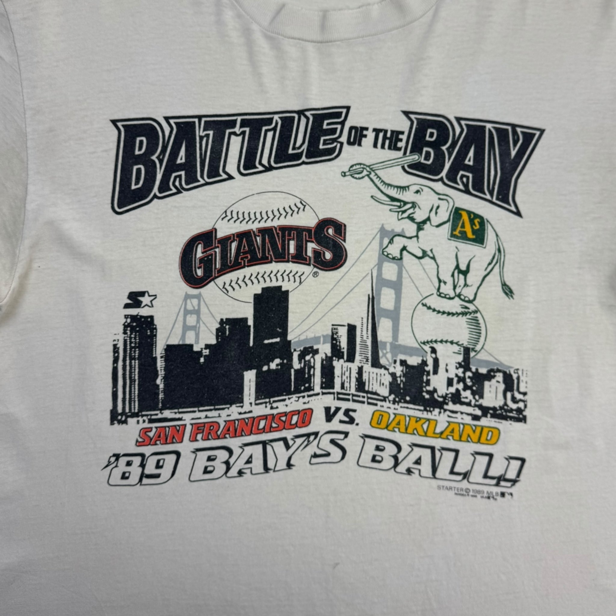1989 Oakland A's VS San Francisco Giants MLB T-Shirt