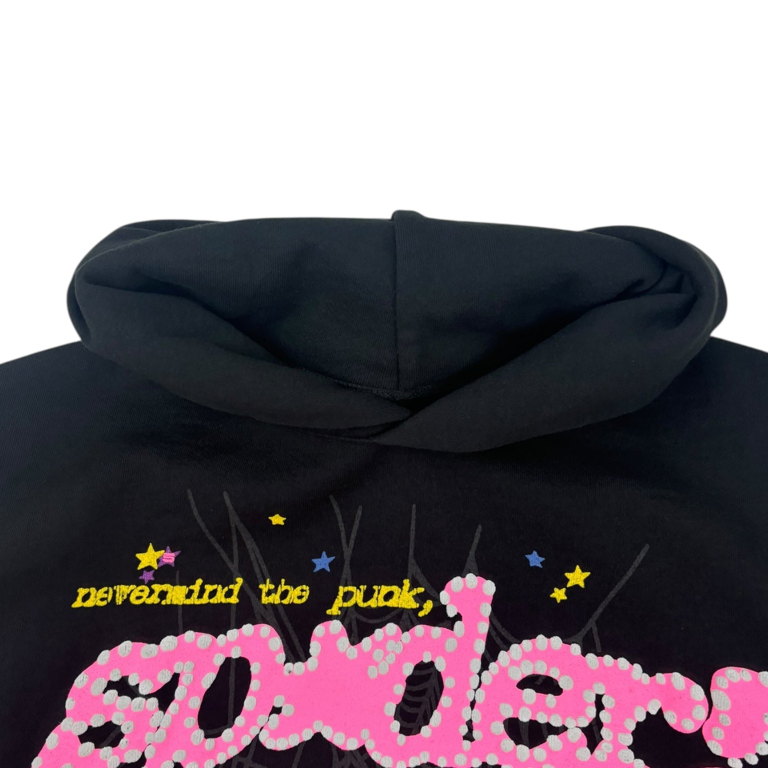 Sp5der P*nk V2 Hoodie Black
