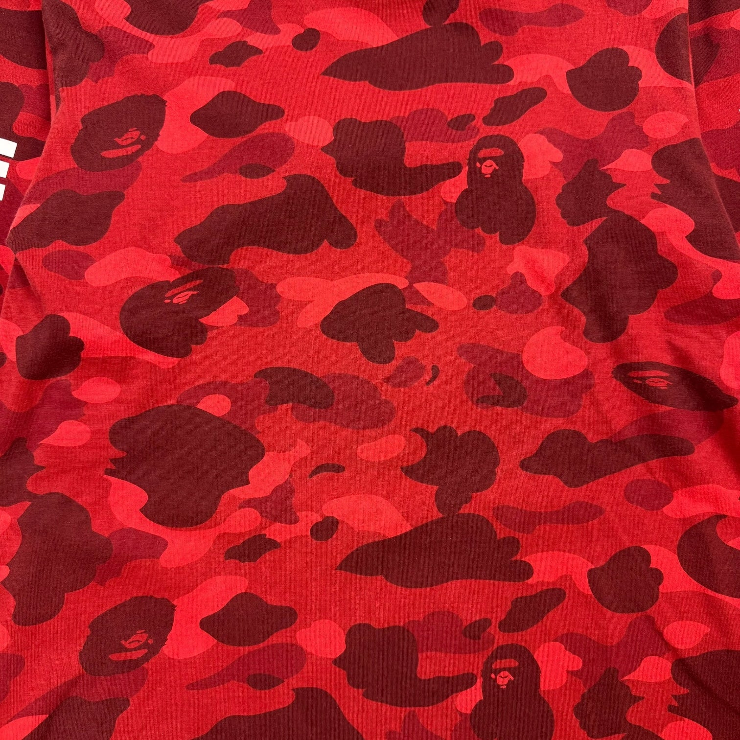 Bape Colour Camo Hunting L/S Tee Red