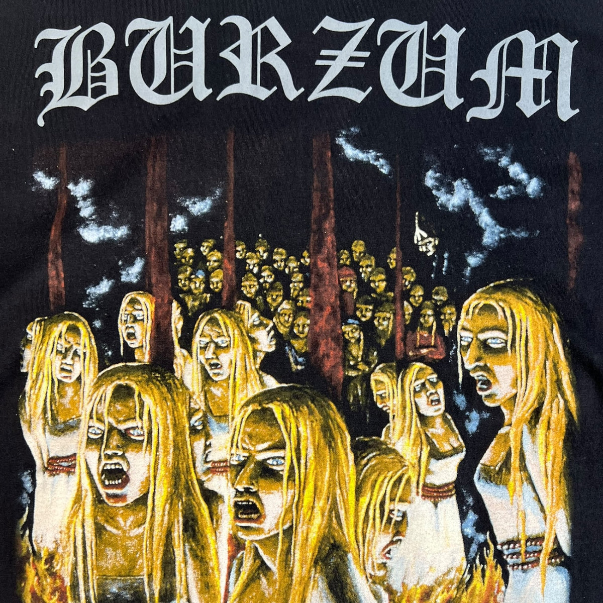 Vintage Burzum’s “Burning Witches” Long Sleeve T-Shirt Black
