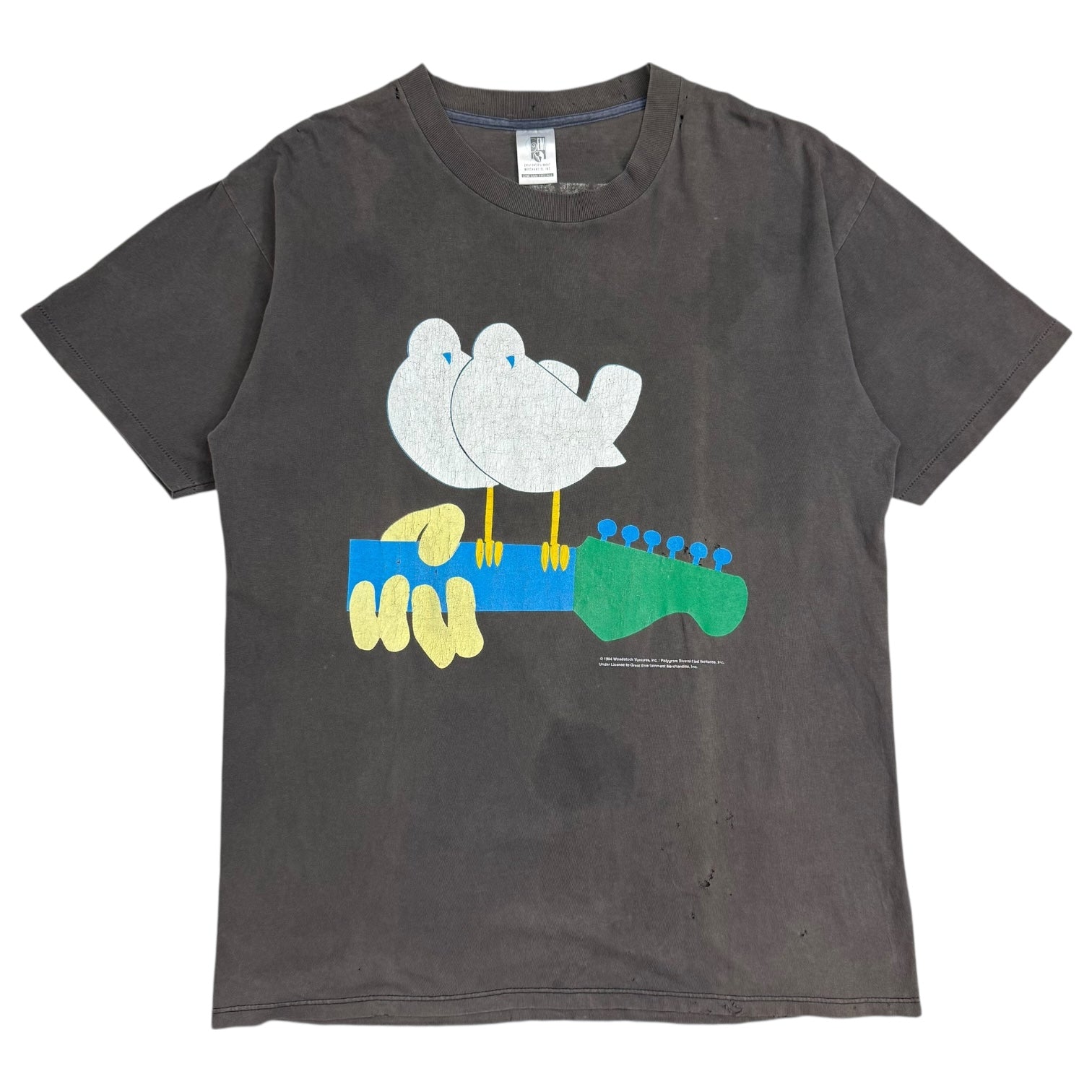 1994 Woodstock Festival Tee Faded Black