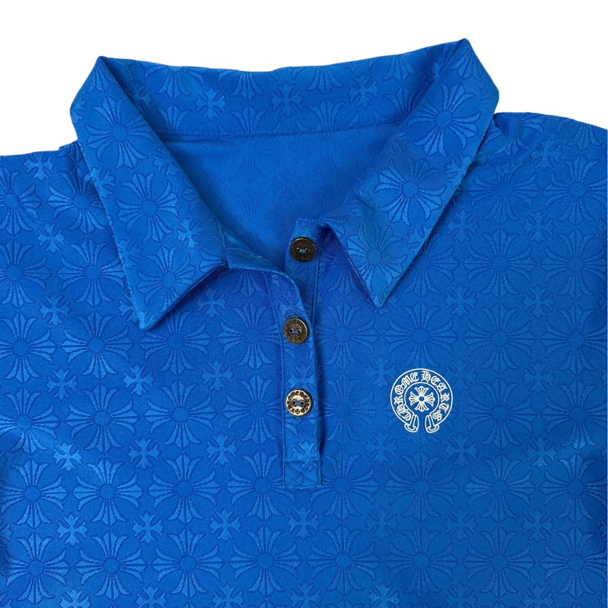 (W) Chrome Hearts Cropped Tennis Top Blue