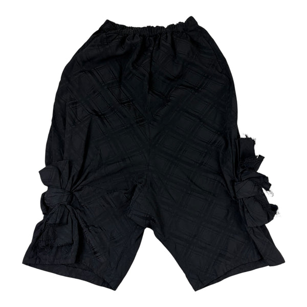 (W) Comme Des Garçons AW21 Bow Tie Plaid Pant Black