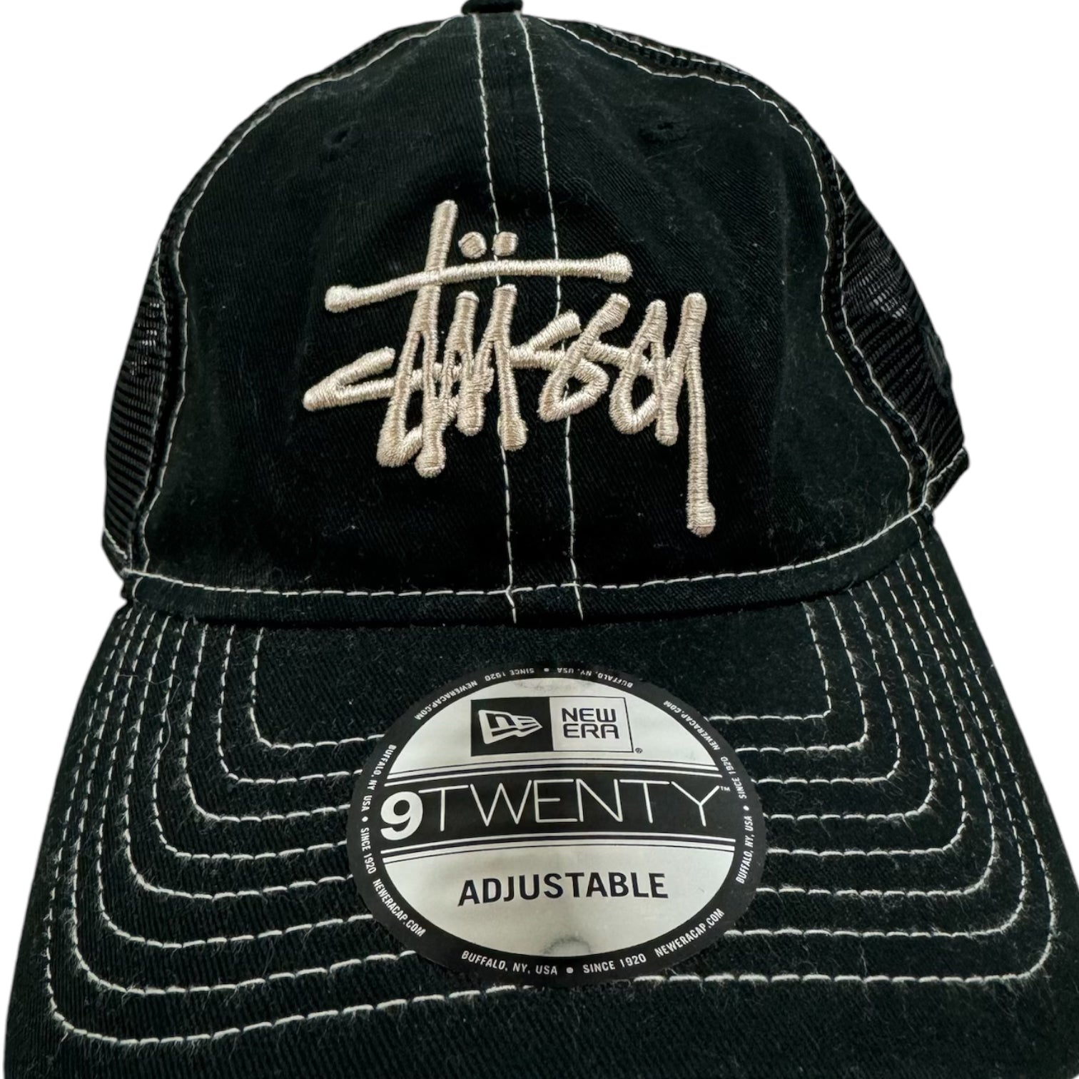 Stüssy Contrast Stitching Strapback Hat Black