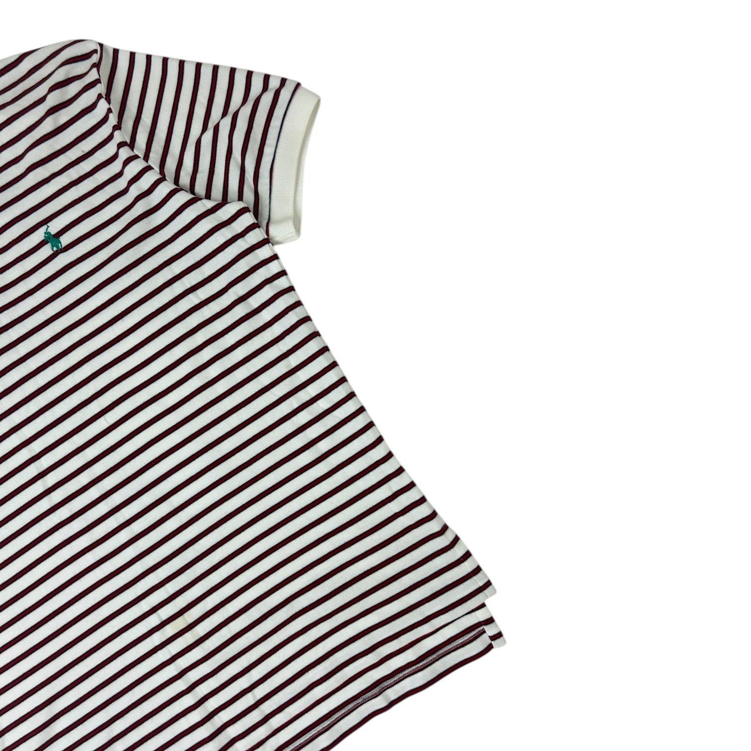 Vintage Polo Ralph Lauren Striped Polo Shirt Red/White