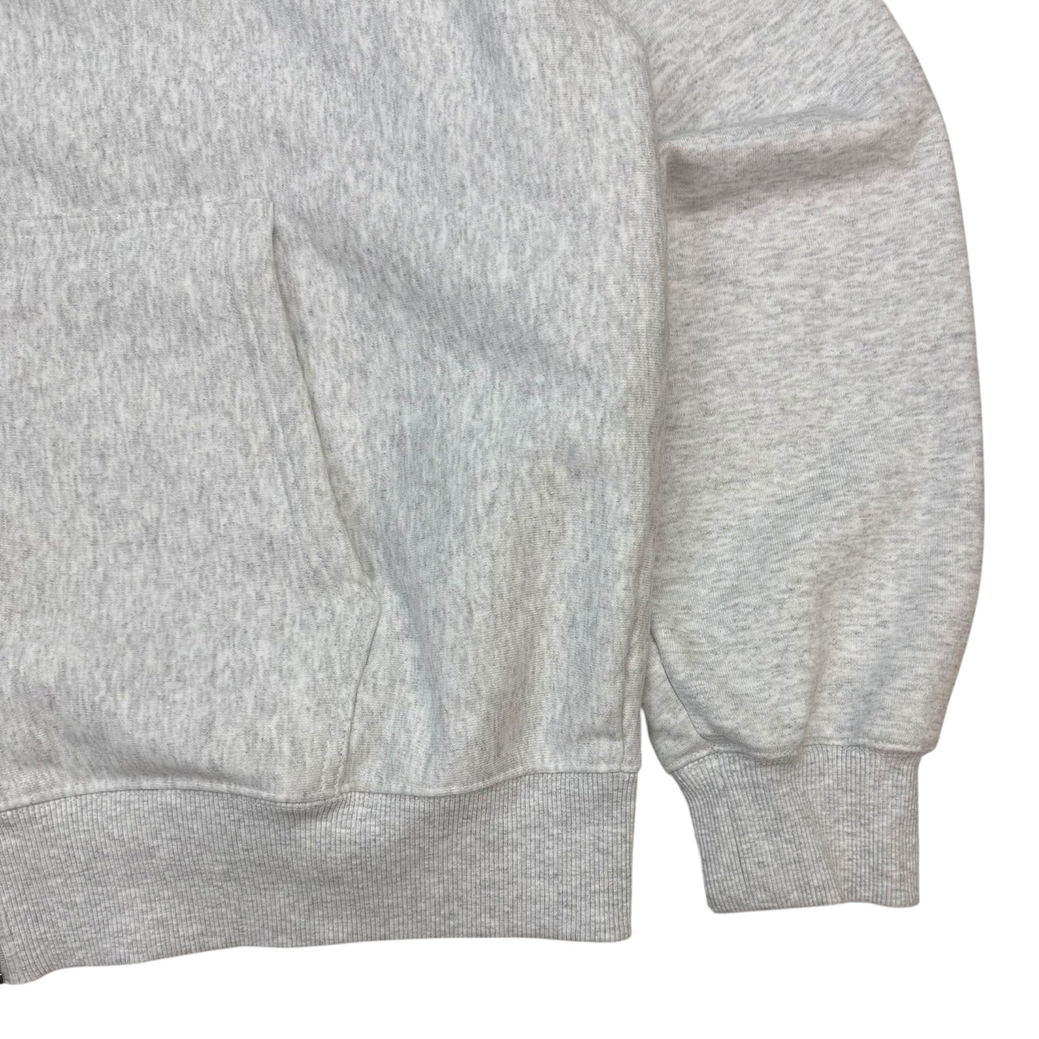 Stussy Superior Quality Zip Up Hoodie Ash Grey