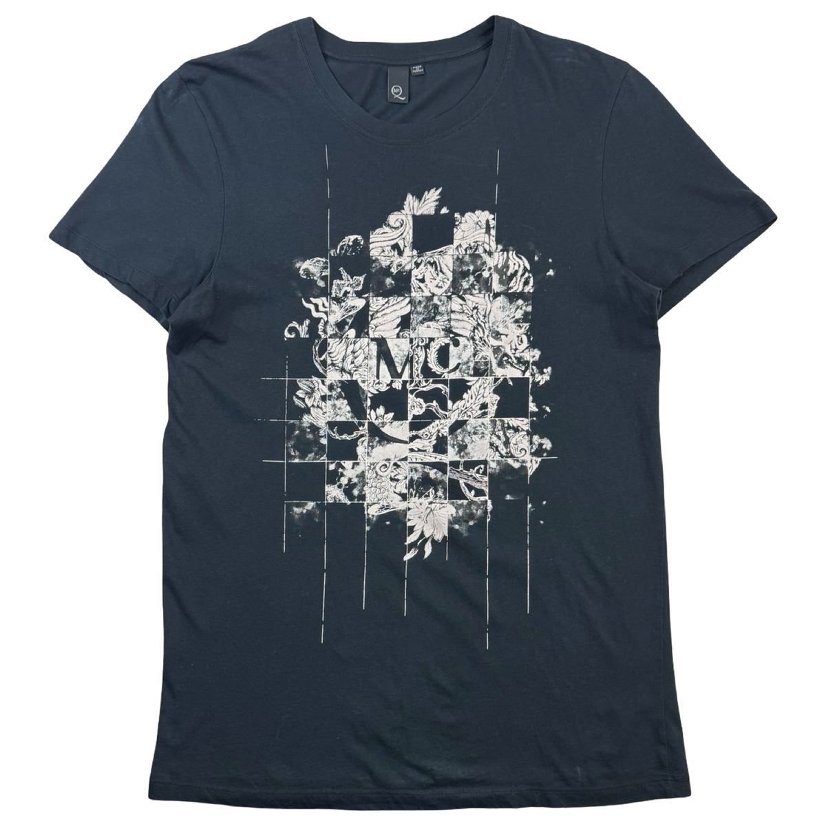 Alexander McQueen Grid Design T-Shirt