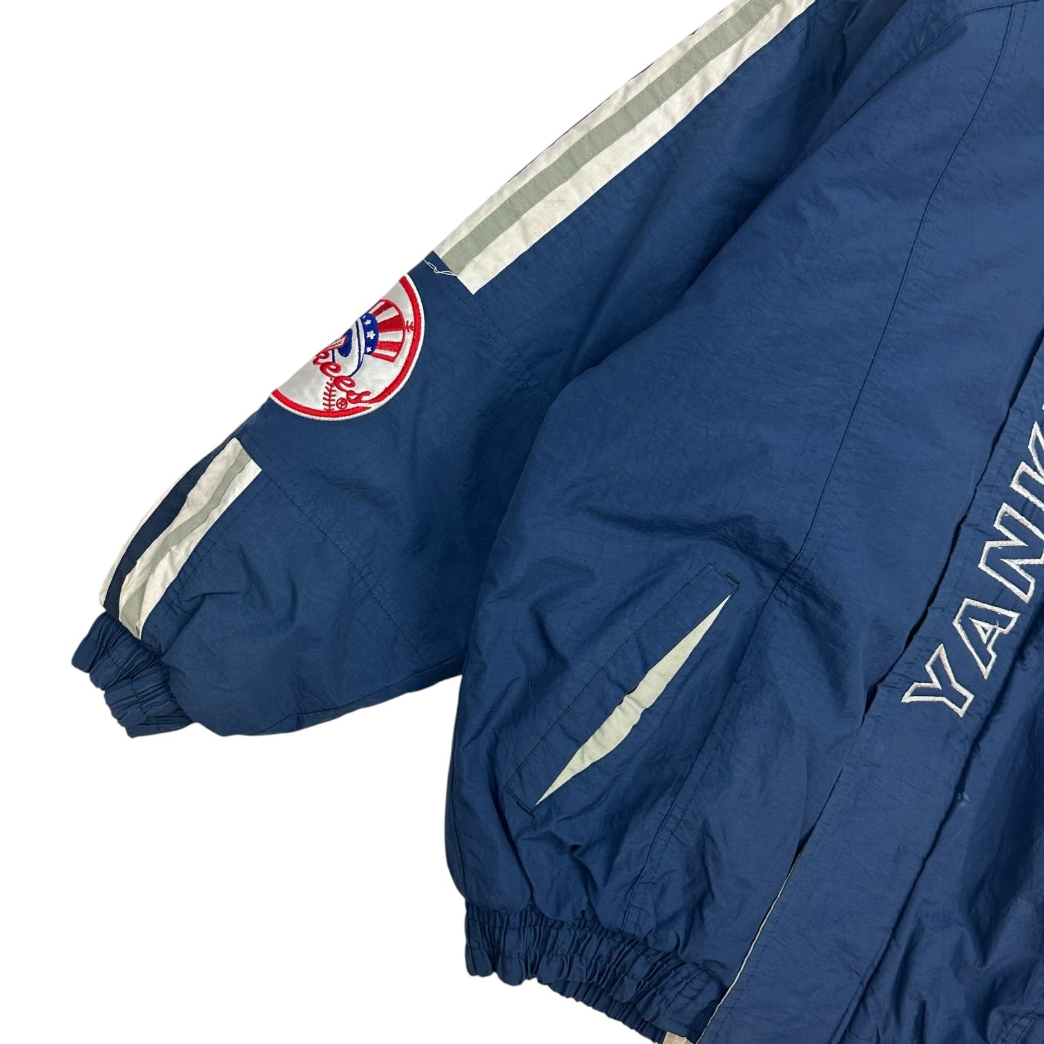 Vintage Starter New York Yankees Zip Up Windbreaker Jacket Blue