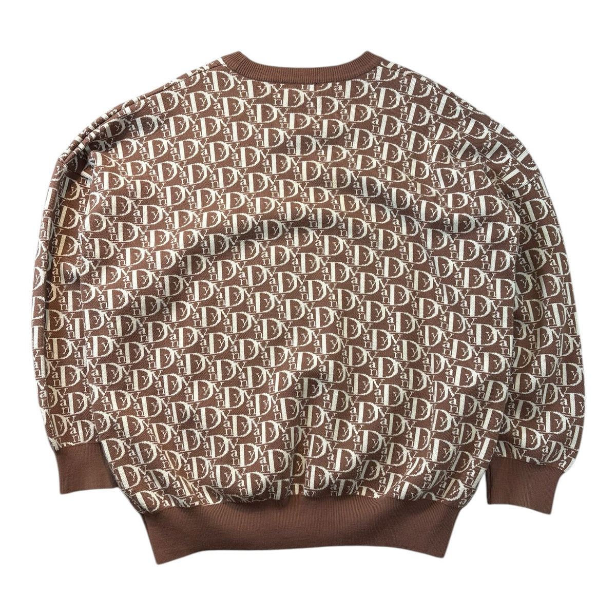 Vandythepink Monogram Knit Sweater Brown