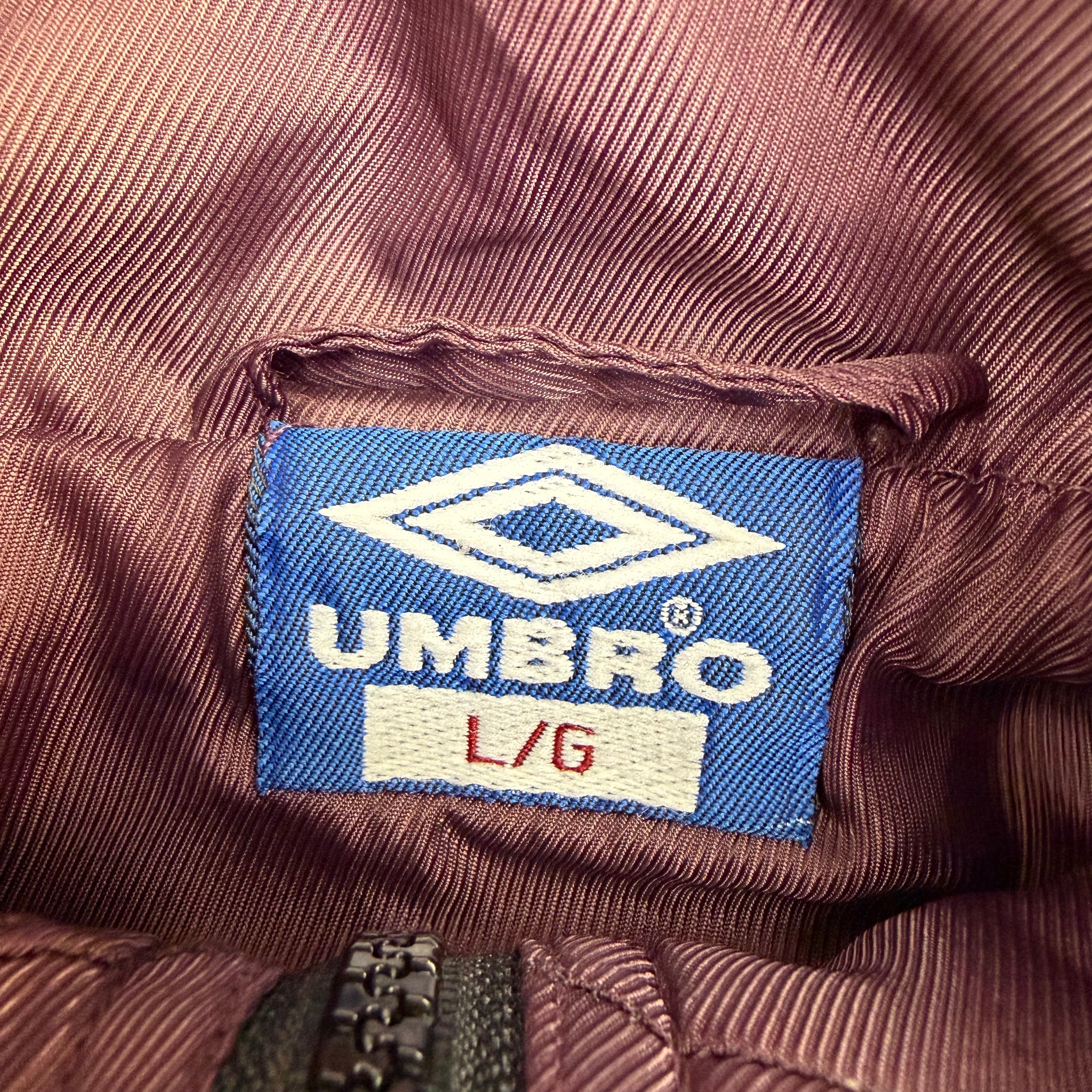 Vintage Umbro Sleeve Logo Track Jacket Black