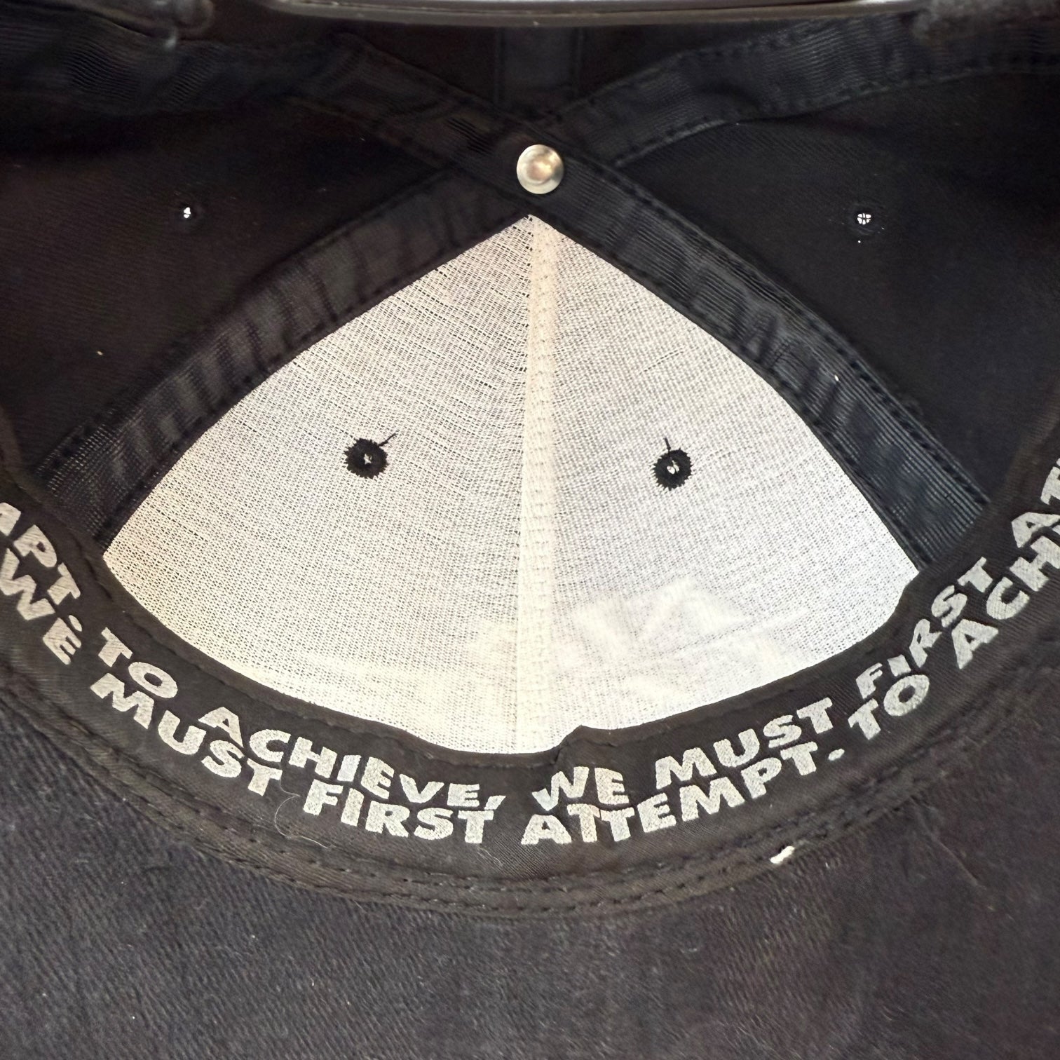 Vintage No Fear Hat Black