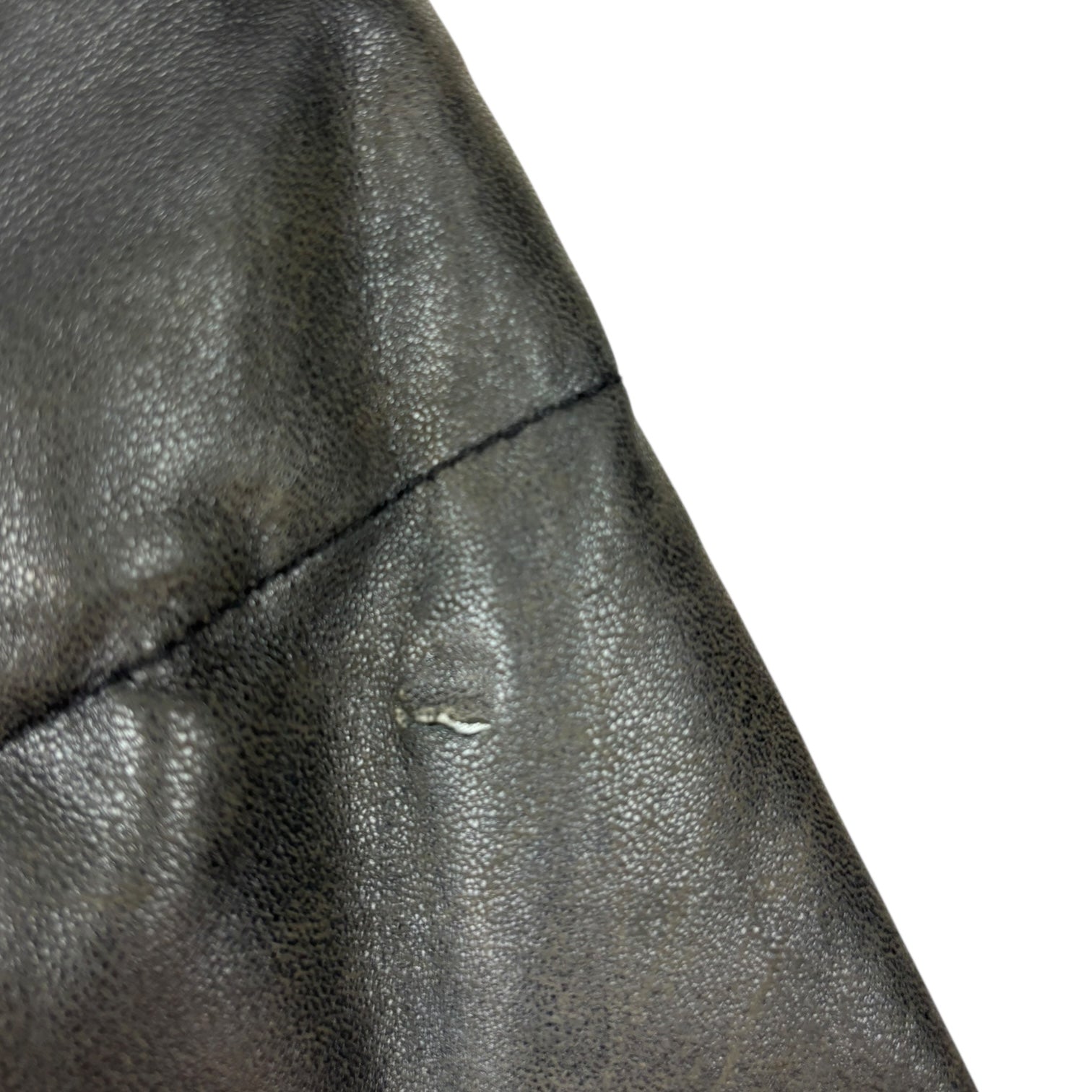 Stussy Leather Down Puffer Jacket Black