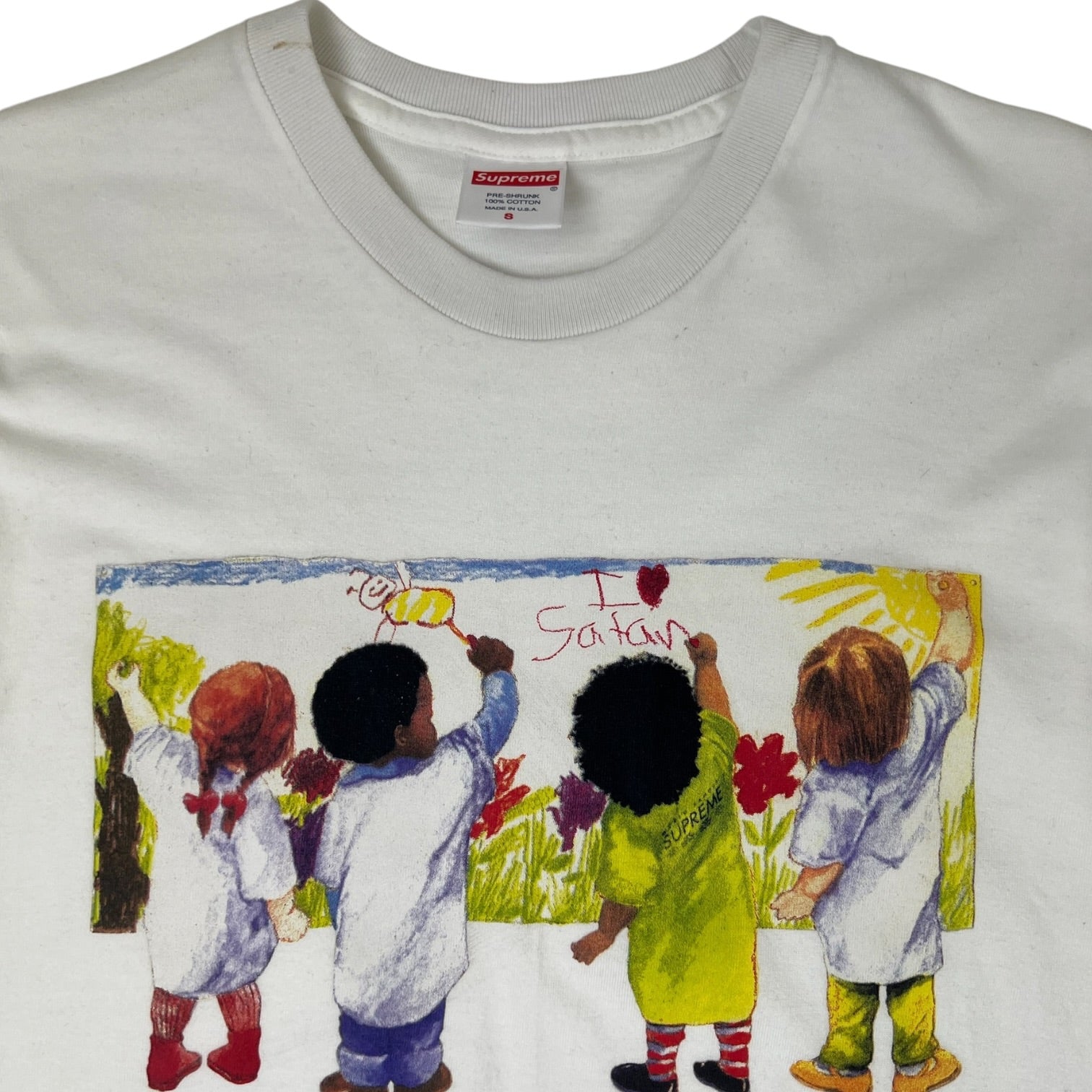 Supreme Kids Tee White