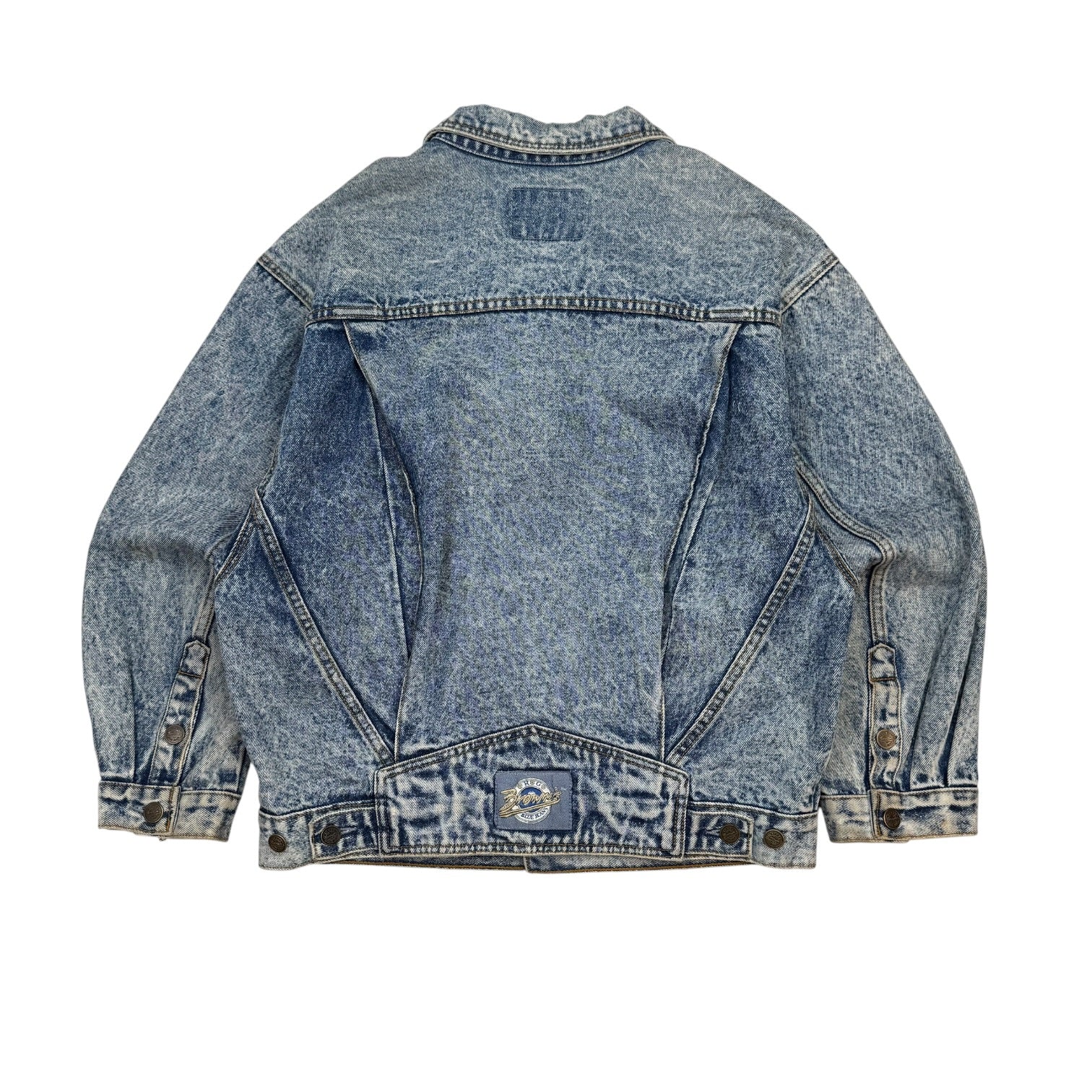 Vintage Browns Blue Jeans Denim Jacket Acid Wash Blue
