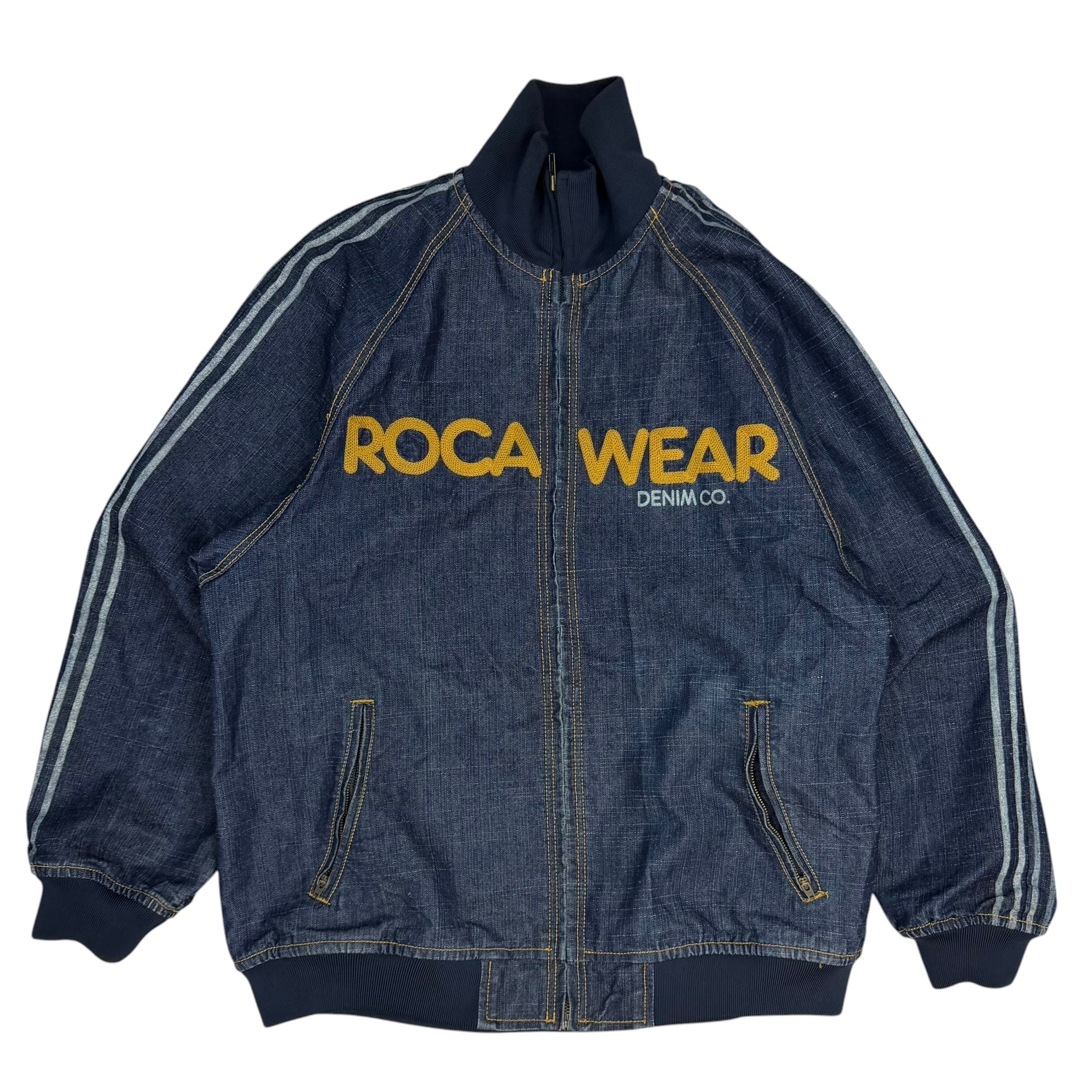 Vintage Roca Wear Denim Co Track Jacket Navy