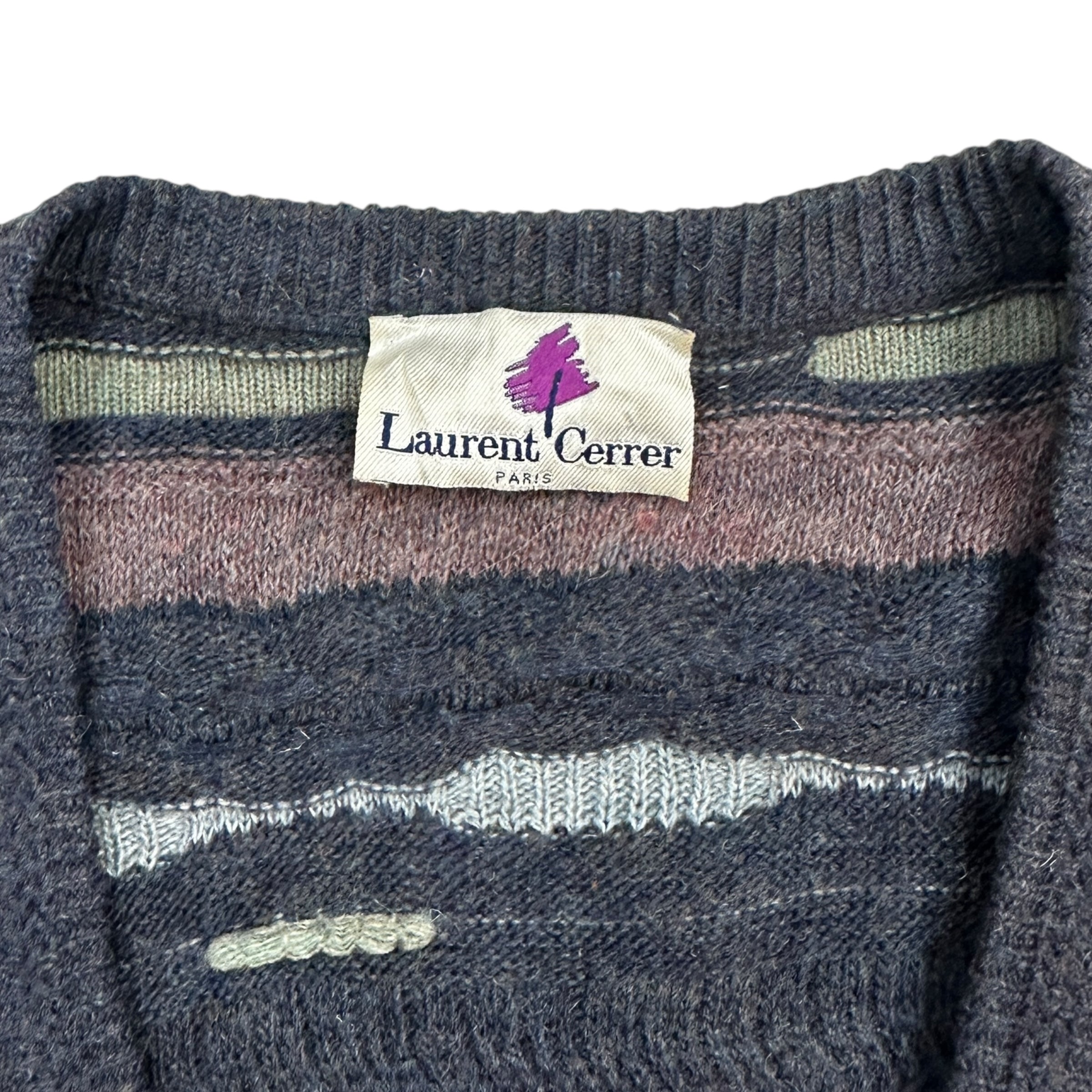 Vintage Laurent Cerrer 3D Knit Cardigan