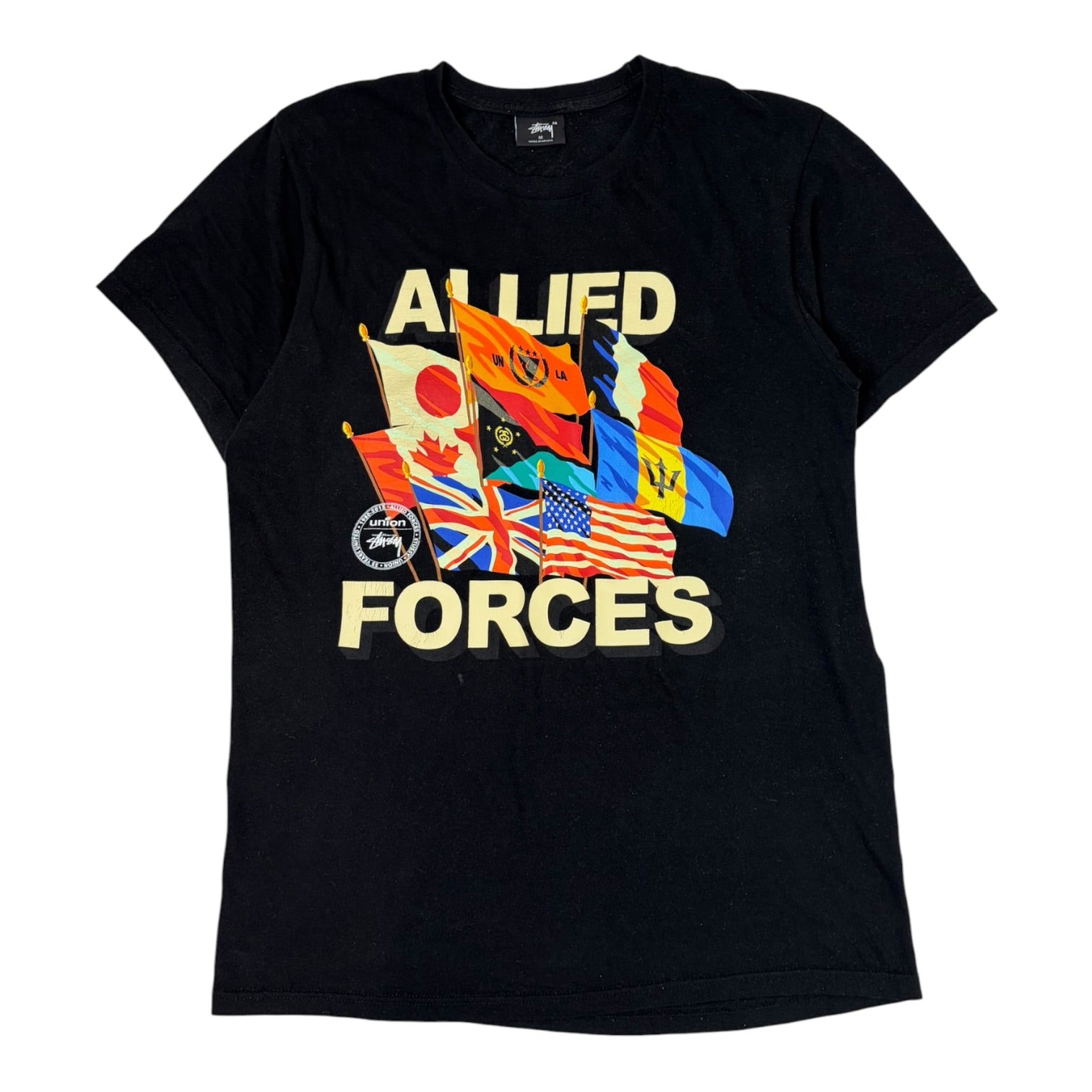 Stüssy x Union 35th Anniversary "Allied Forces" T-Shirt Black