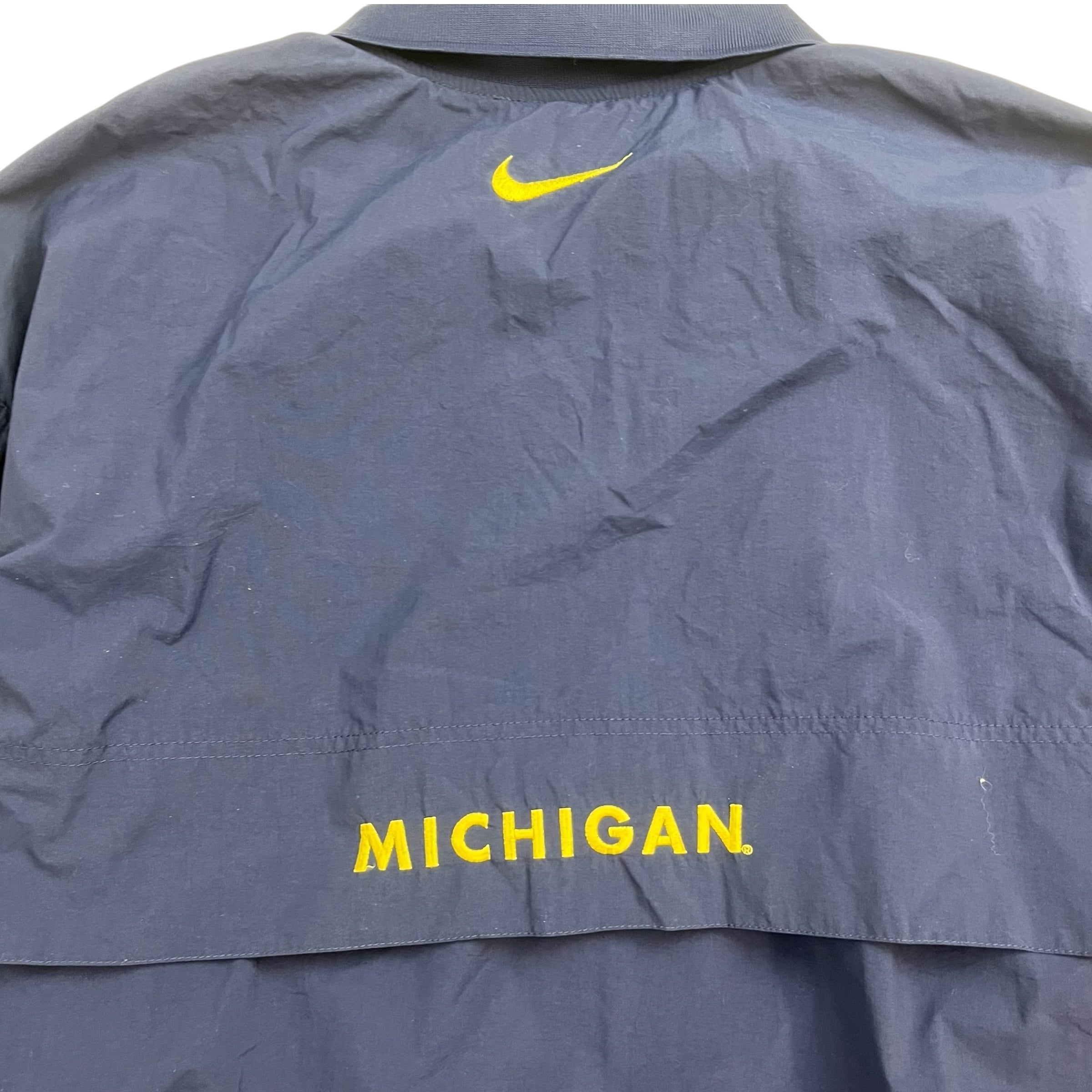 Vintage Nike University of Michigan Track Jacket Navy/Yellow