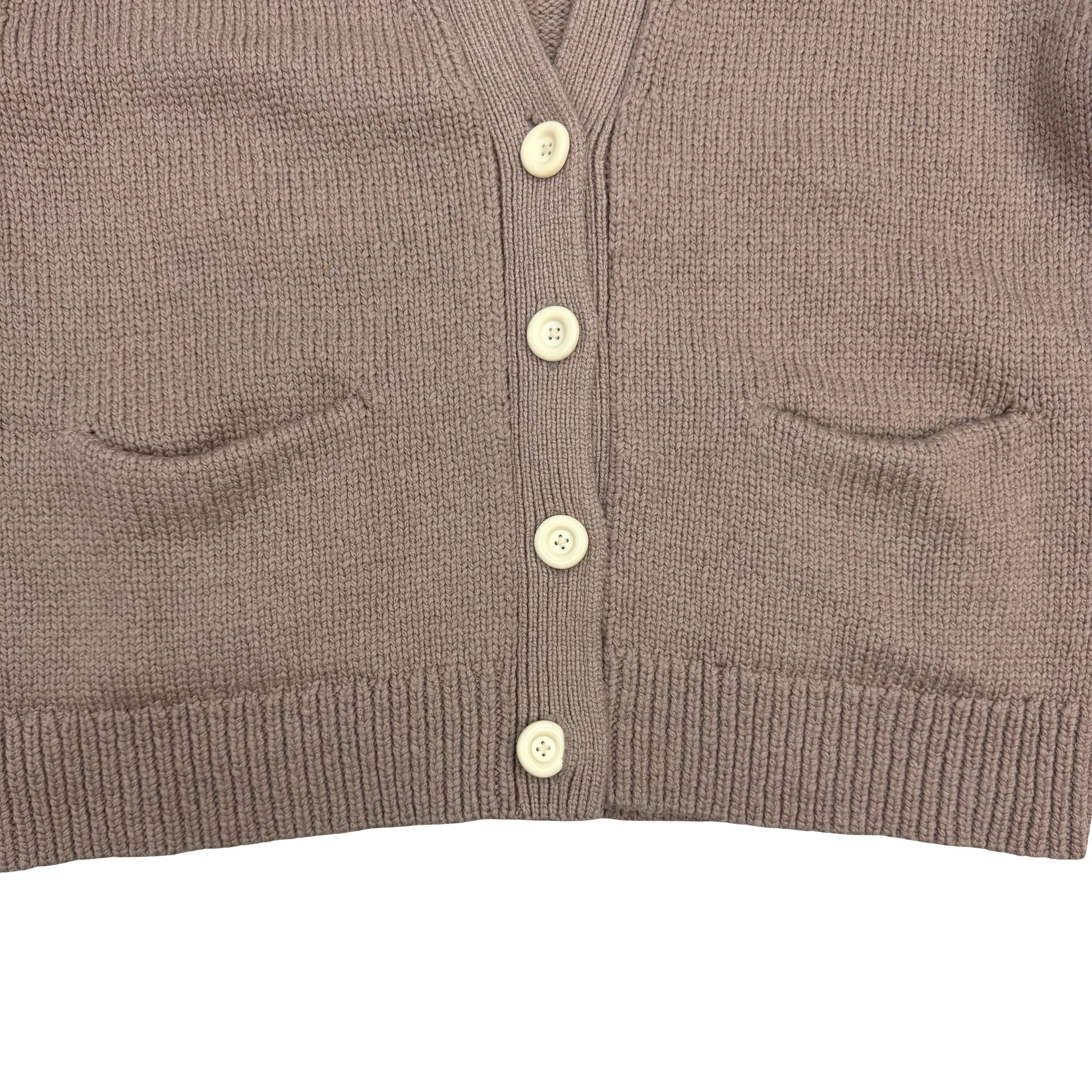 (W) Acne Studios Oversized Wool Blend Cardigan Light Brown
