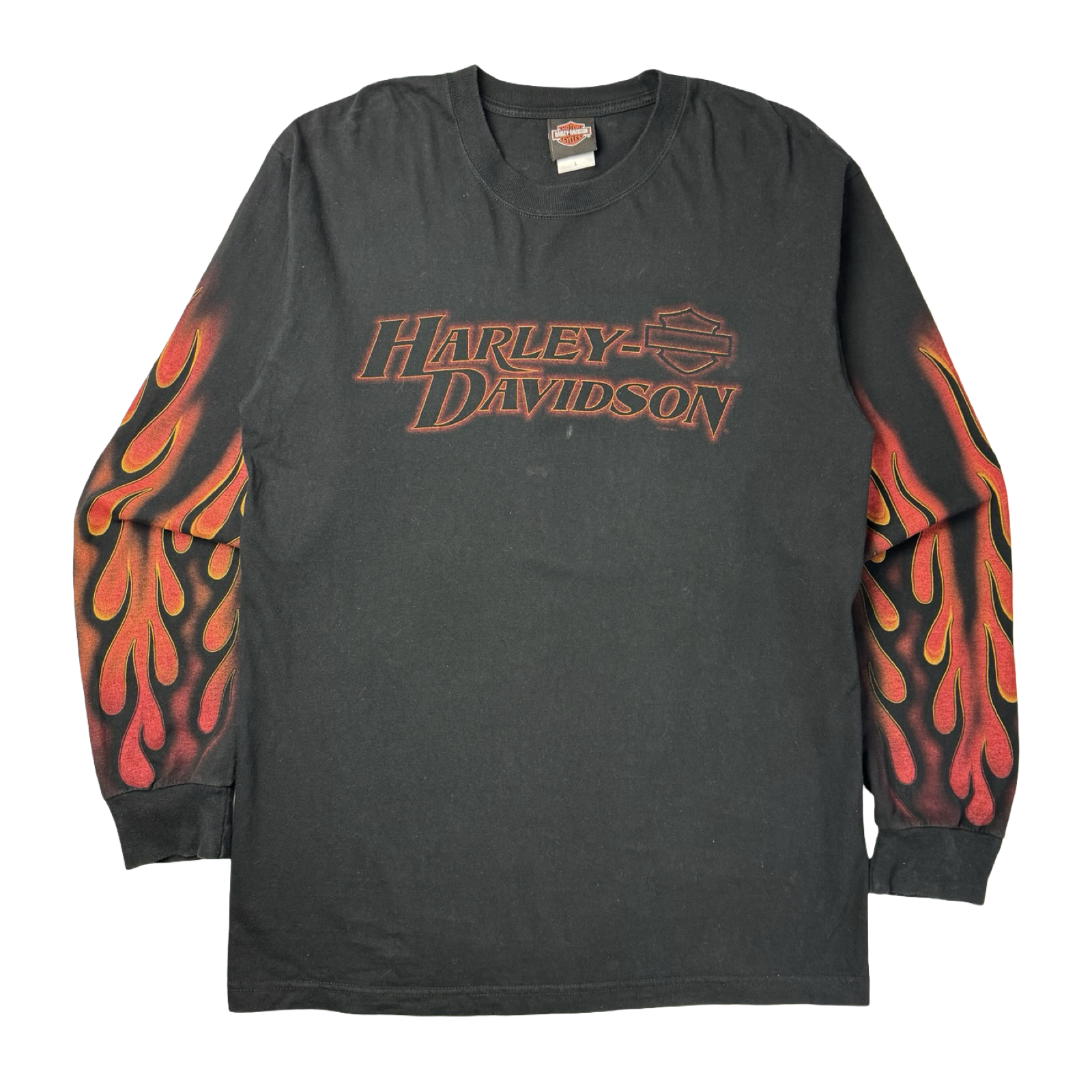 2006 Harley Davidson Mile High Flame Longsleeve T-Shirt