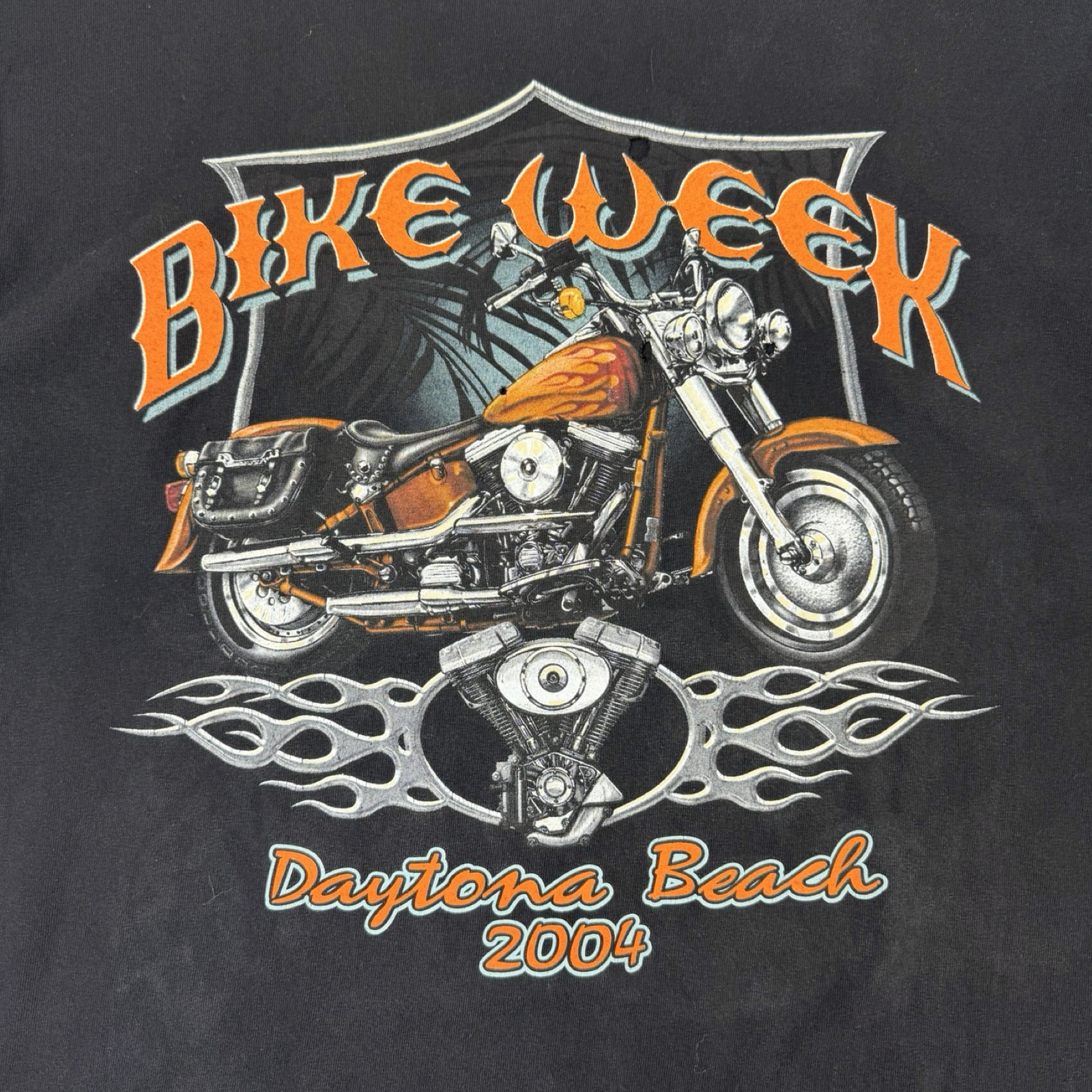 Vintage Daytona Beach Bike Week 2004 T-Shirt Black