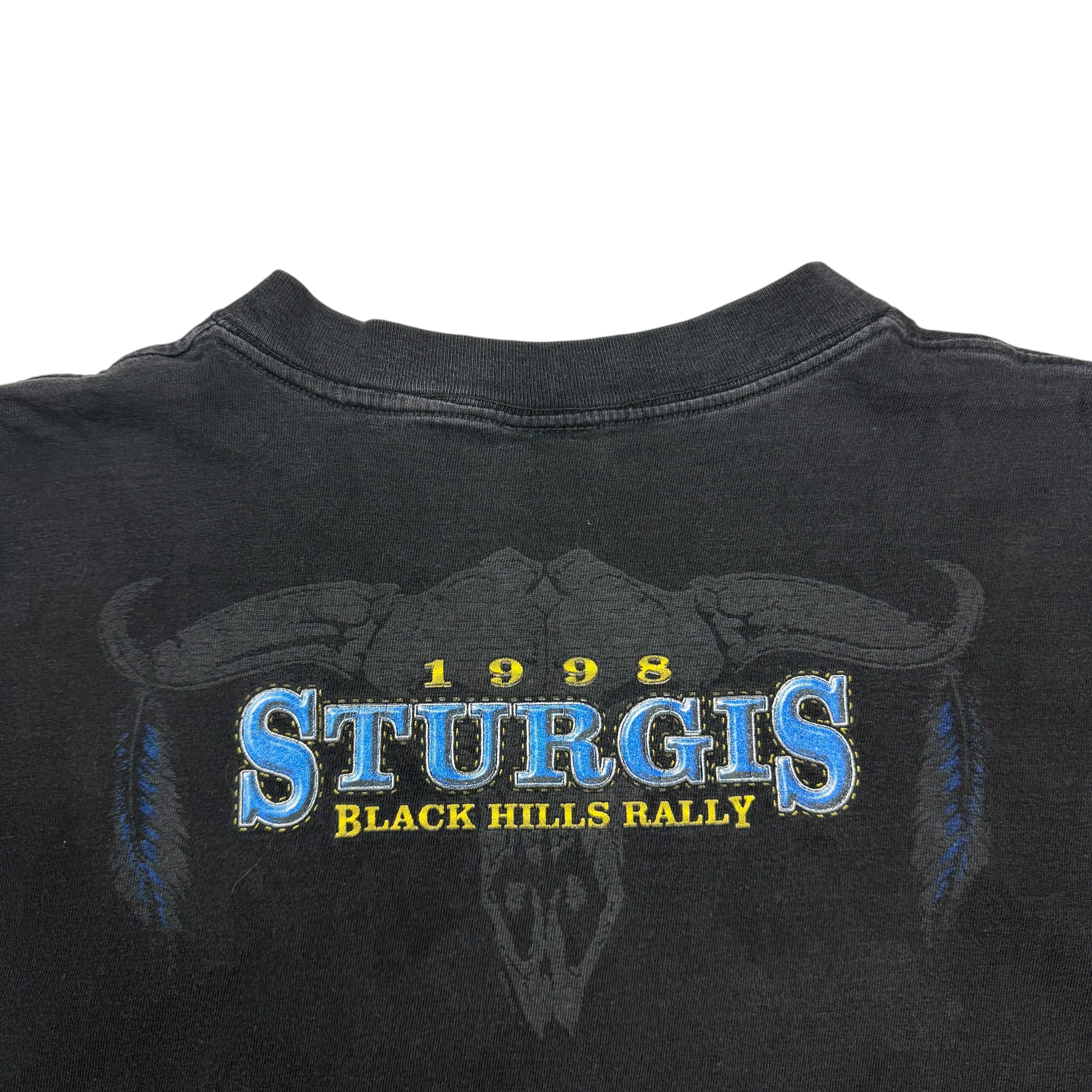 1998 Harley Davidson Sturgis Black Hills Ralley Wolf Tee Black