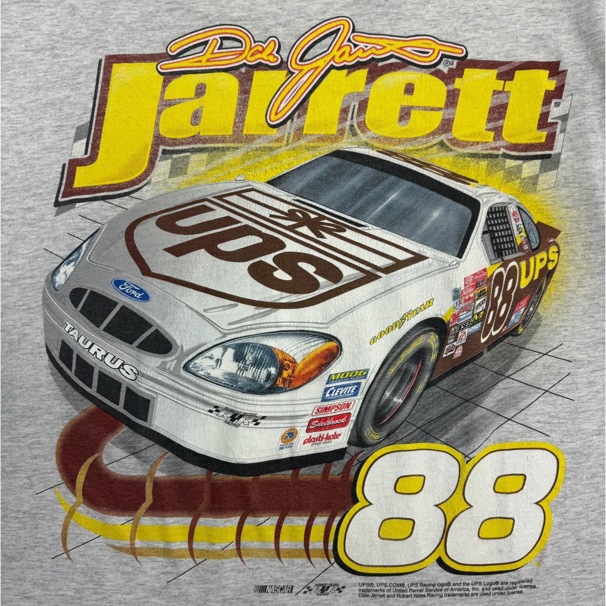 Vintage UPS Dale Jarrett NASCAR Racing T-Shirt