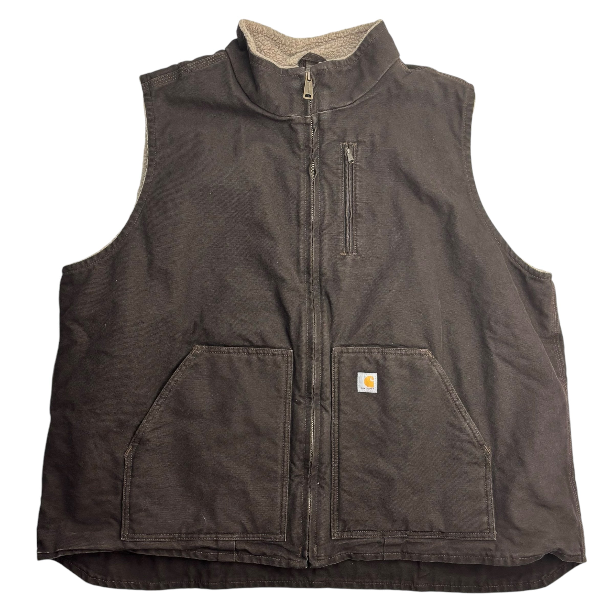 Carhartt Sherpa Lined Vest Dark Brown