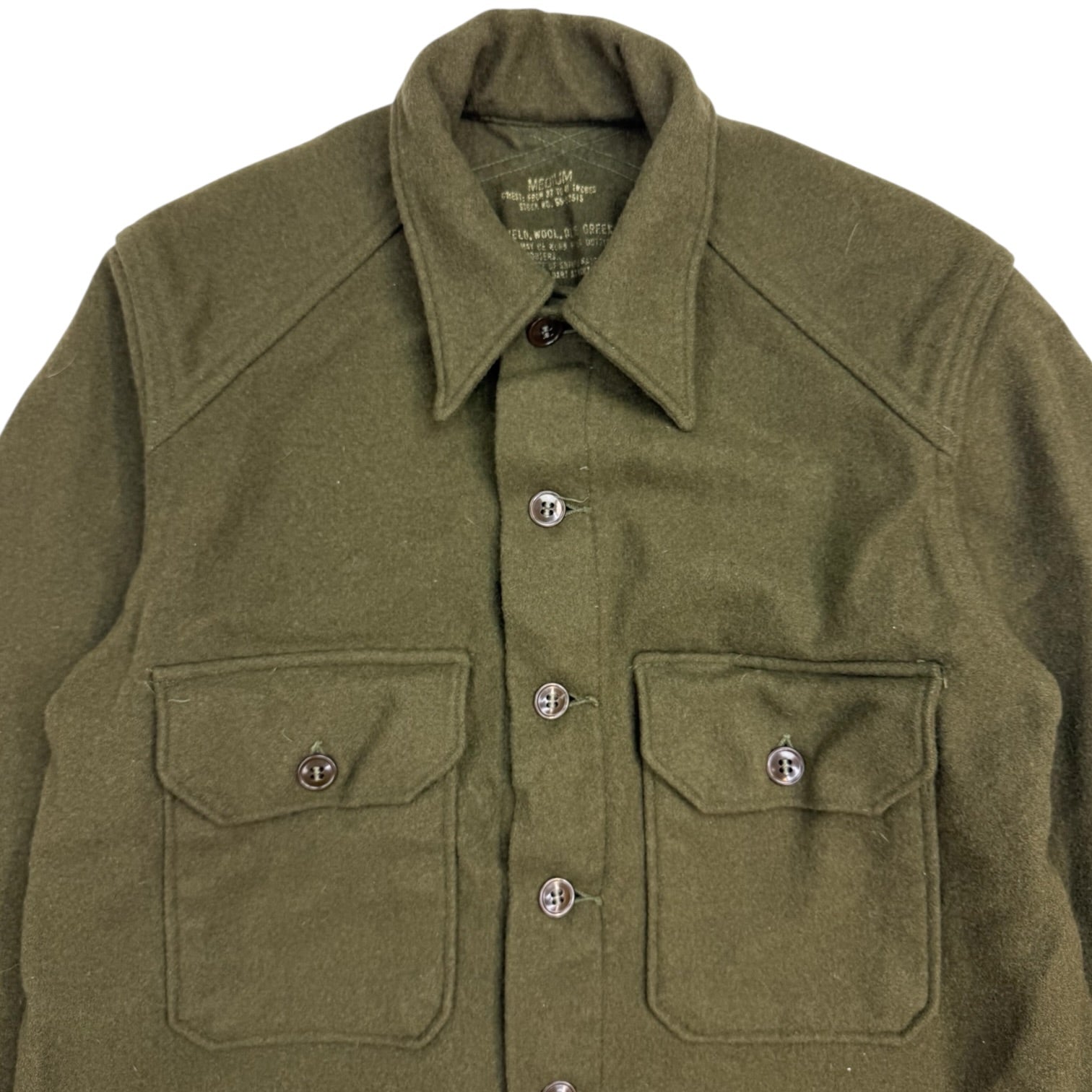 Vintage Wool Overshirt Olive