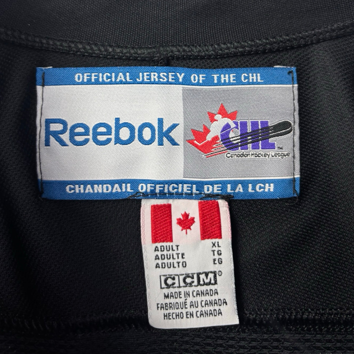 Vintage Reebok Calgary Hitmen Alternate Jersey Black/Grey