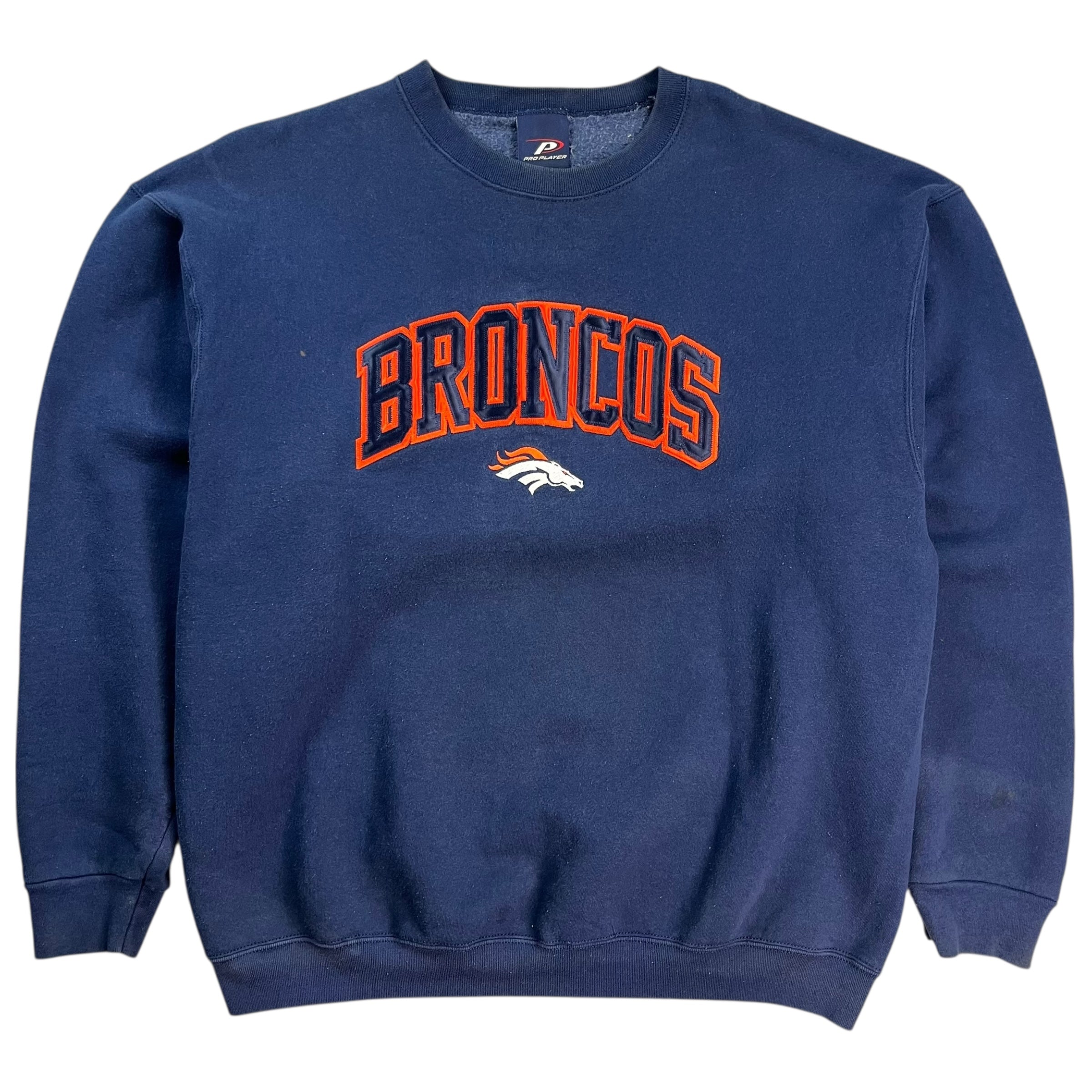 Vintage Denver Broncos Crewneck Navy Blue
