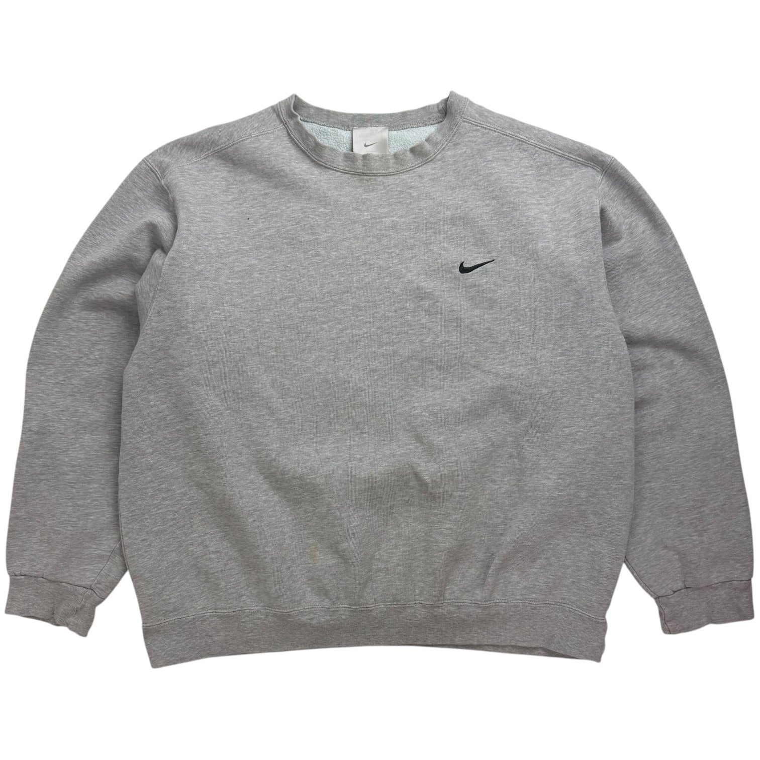 Vintage Nike Mini Swoosh Hoodie Grey