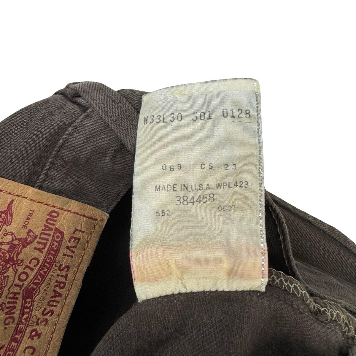 Vintage Levi’s 501 Denim Bottoms Brown