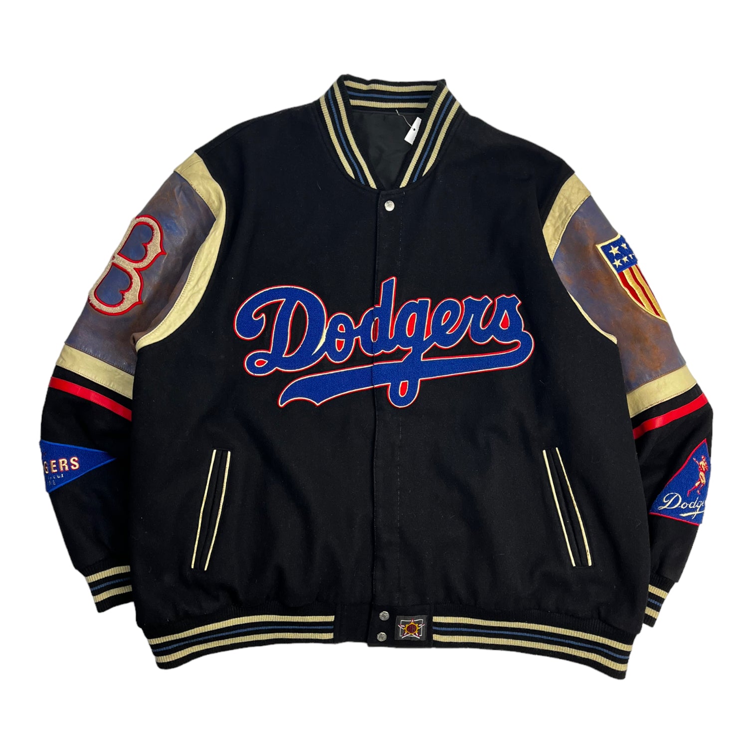 Vintage Brooklyn Dodgers Jeff Hamilton Letterman Reversible Jacket