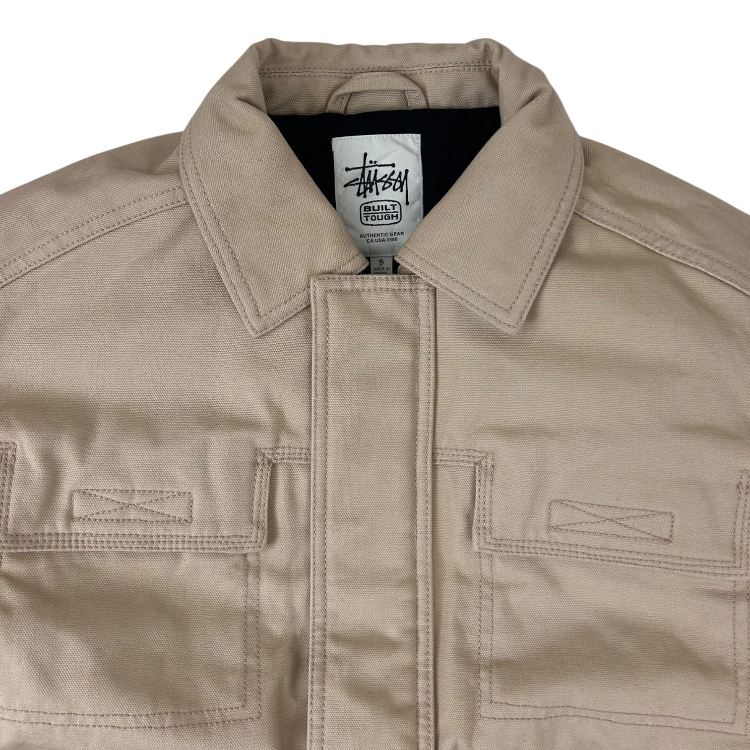 Stussy Utility Workgear Panel Jacket Khaki