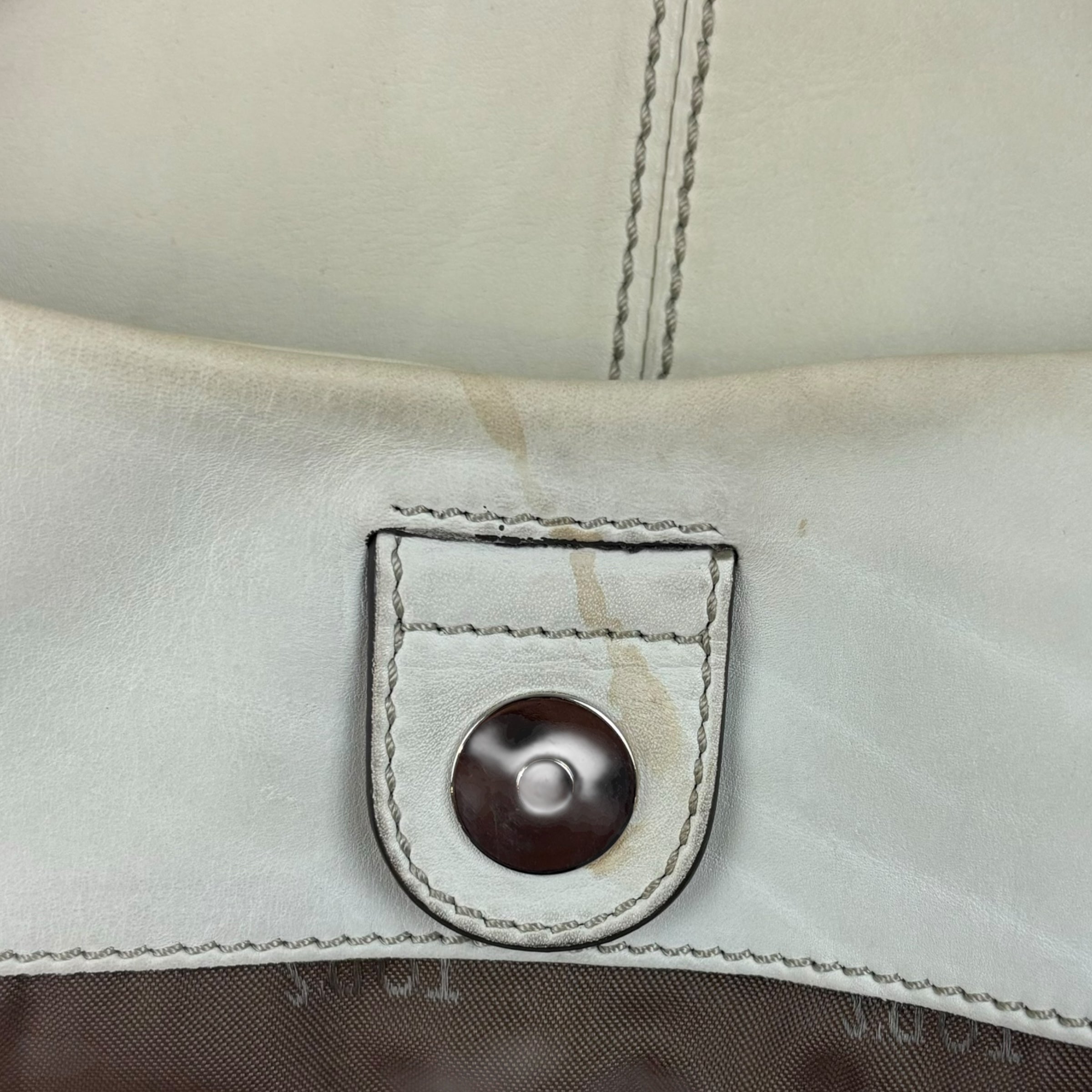 Tod’s Leather Shopping Tote White