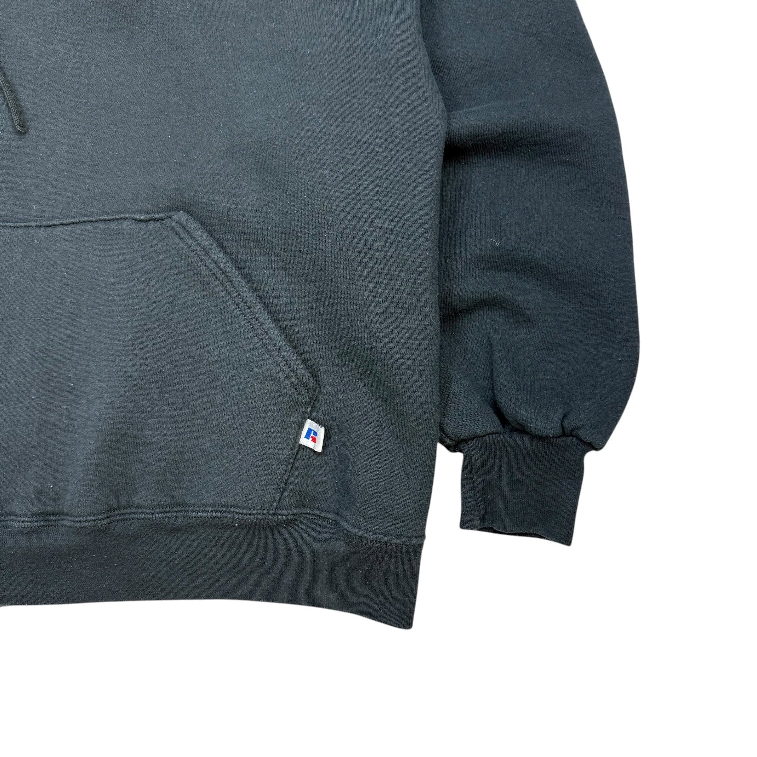 Vintage Russell Athletic Blank Hoodie Black