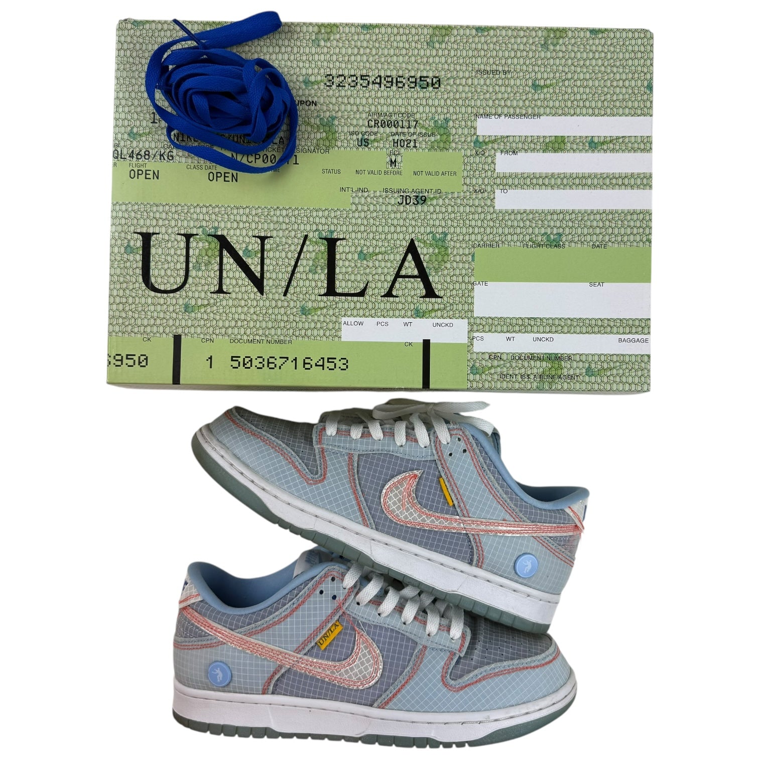 Nike Dunk Low Union Passport Pack Argon (Used)