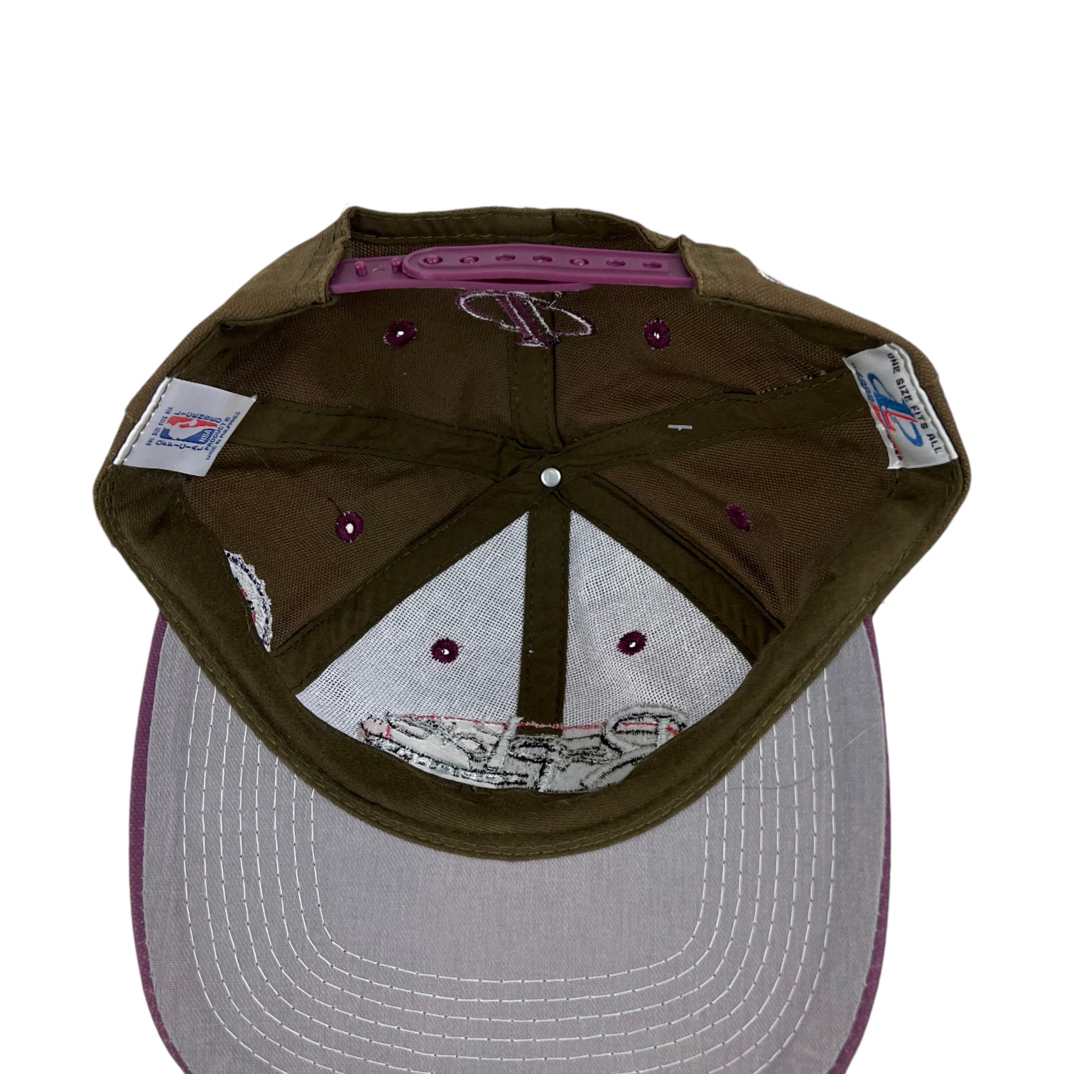 Vintage Toronto Raptors Logo Athletic Hat Brown/Purple